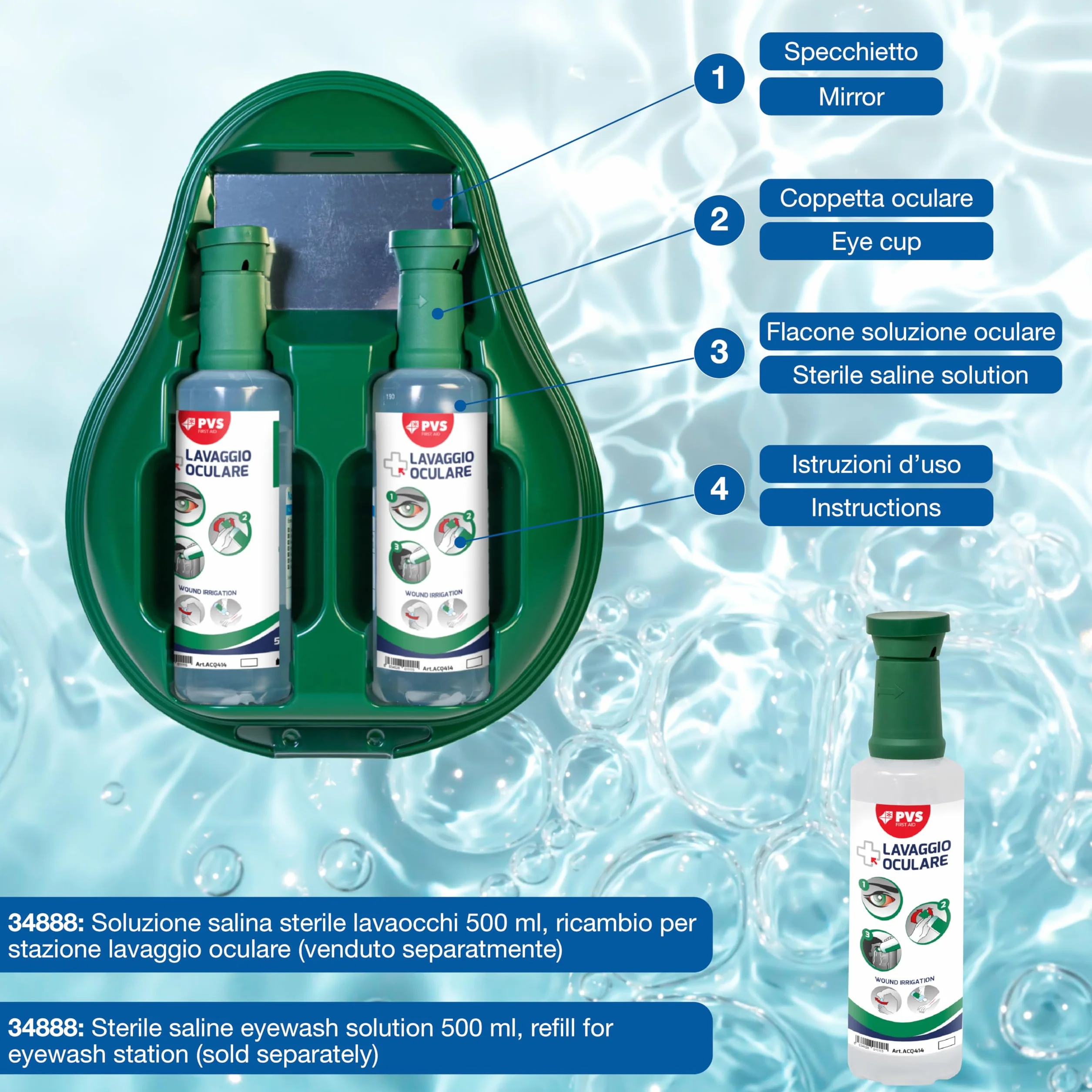 PVS - Stazione Lavaggio Oculare Drop, 34889