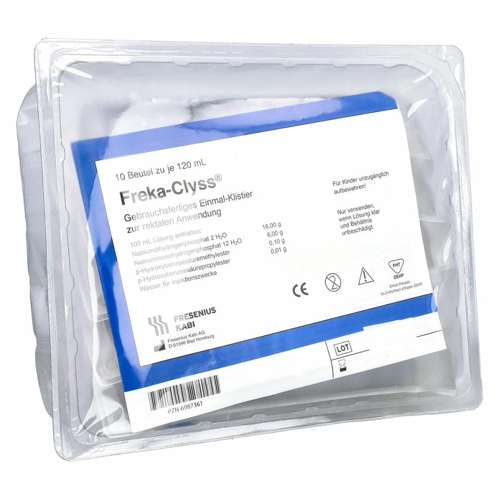 Freka-Clyss Gebrauchsfertiges Einmal-Klistier Beutel, 10 pz Clisteri