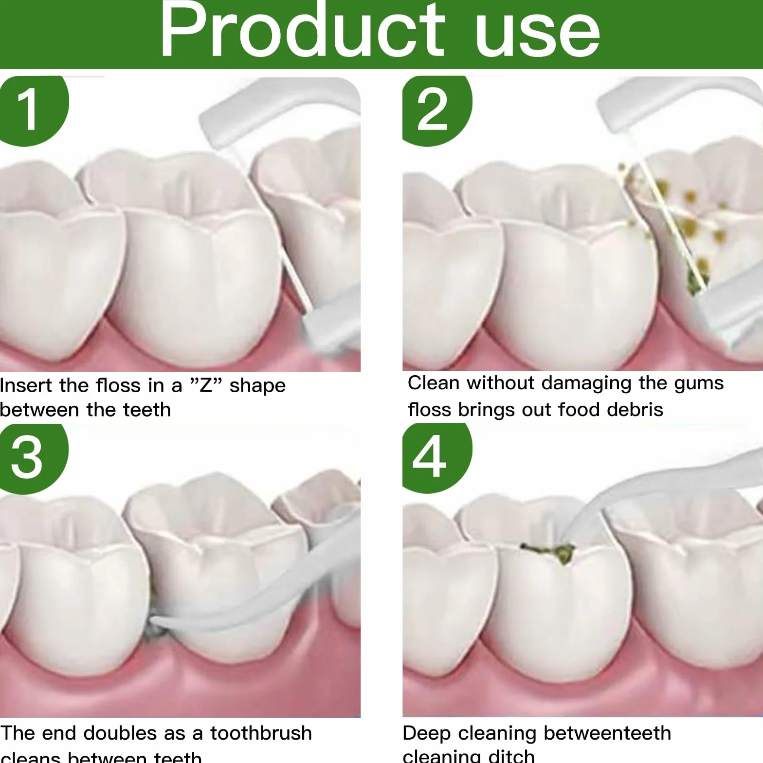 300 Pezzi Fili Interdentali,Filo Interdentale Forcella Portatile Cura Dentistica Dental Floss Flosser Forcella Denti Puliti Prevenire e Curare Varie Malattie Orali per Tutta Famiglia