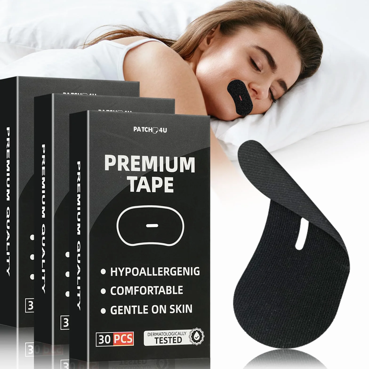 Mouth Tape for Sleeping 90 Pezzi Cerotti Bocca Antirussare Respirazione Nasale