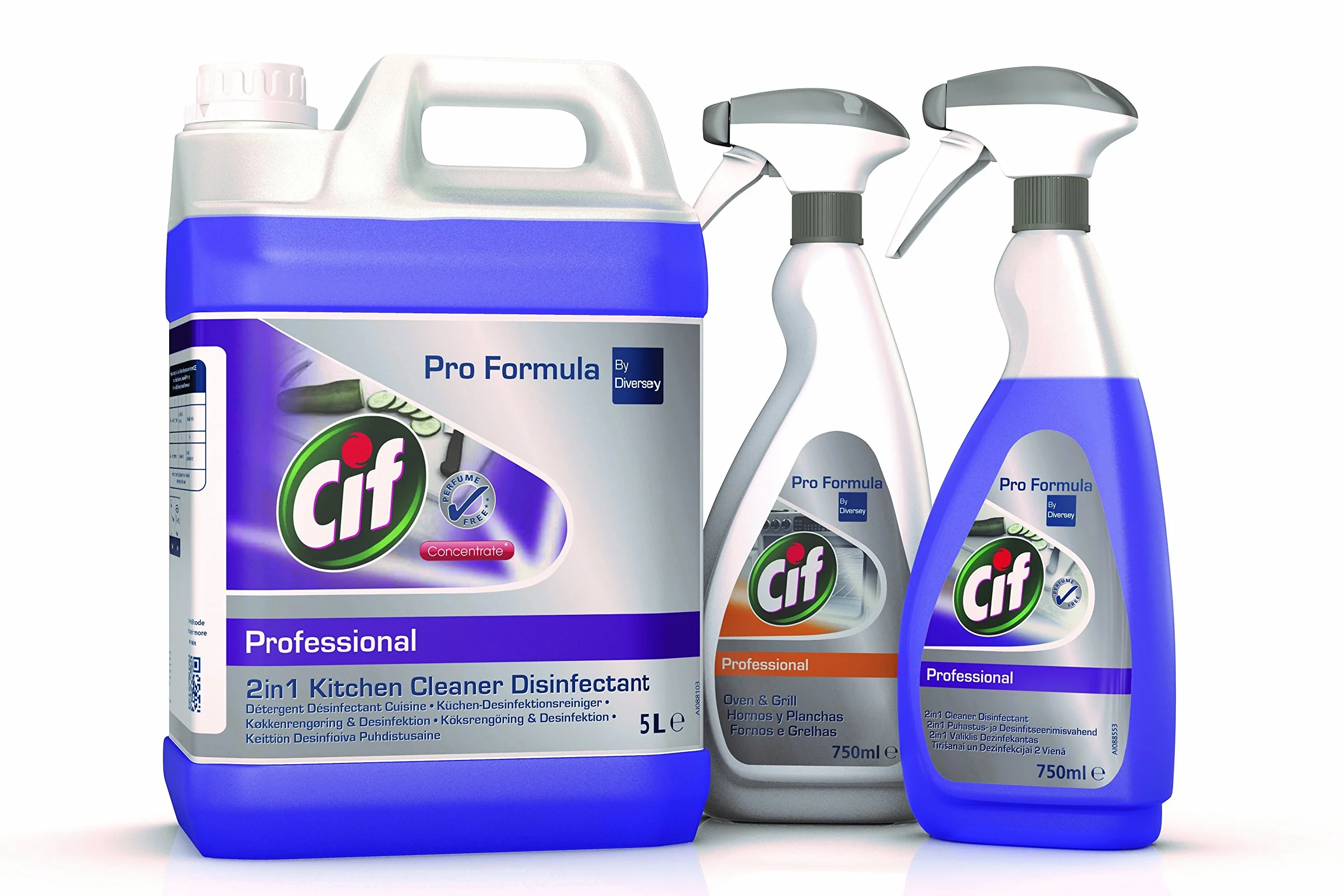 Cif Professional 100863574 - Detergente per grasso e grill, per salamandra, forno, grill e pomodori, senza profumo, 0,75 l