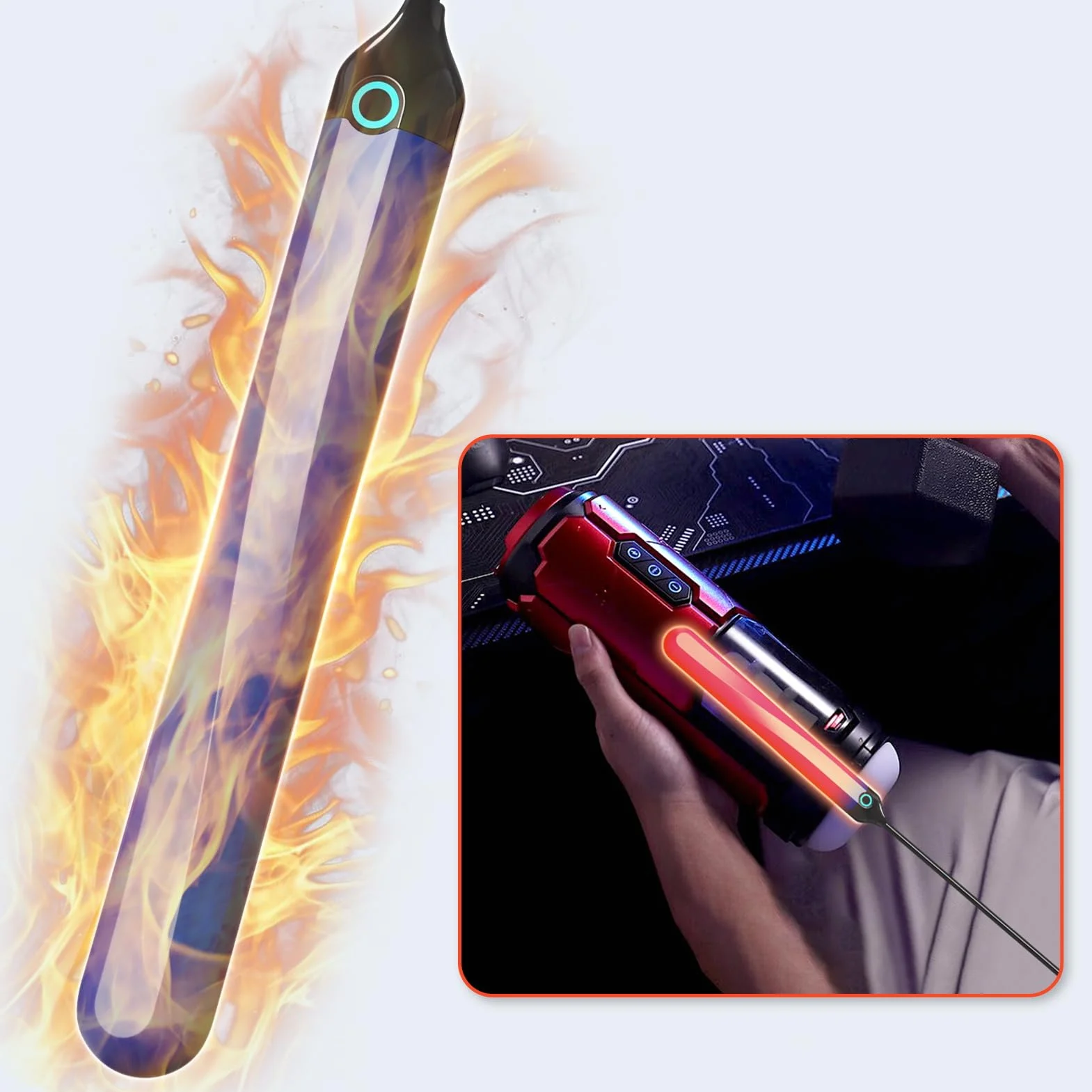SXOVO Stelo riscaldante elettrico per sex toy e masturbatori elettrici - Riscaldamento rapido, controllo automatico della temperatura con ricarica USB. Ideale per uomini, donne e coppie
