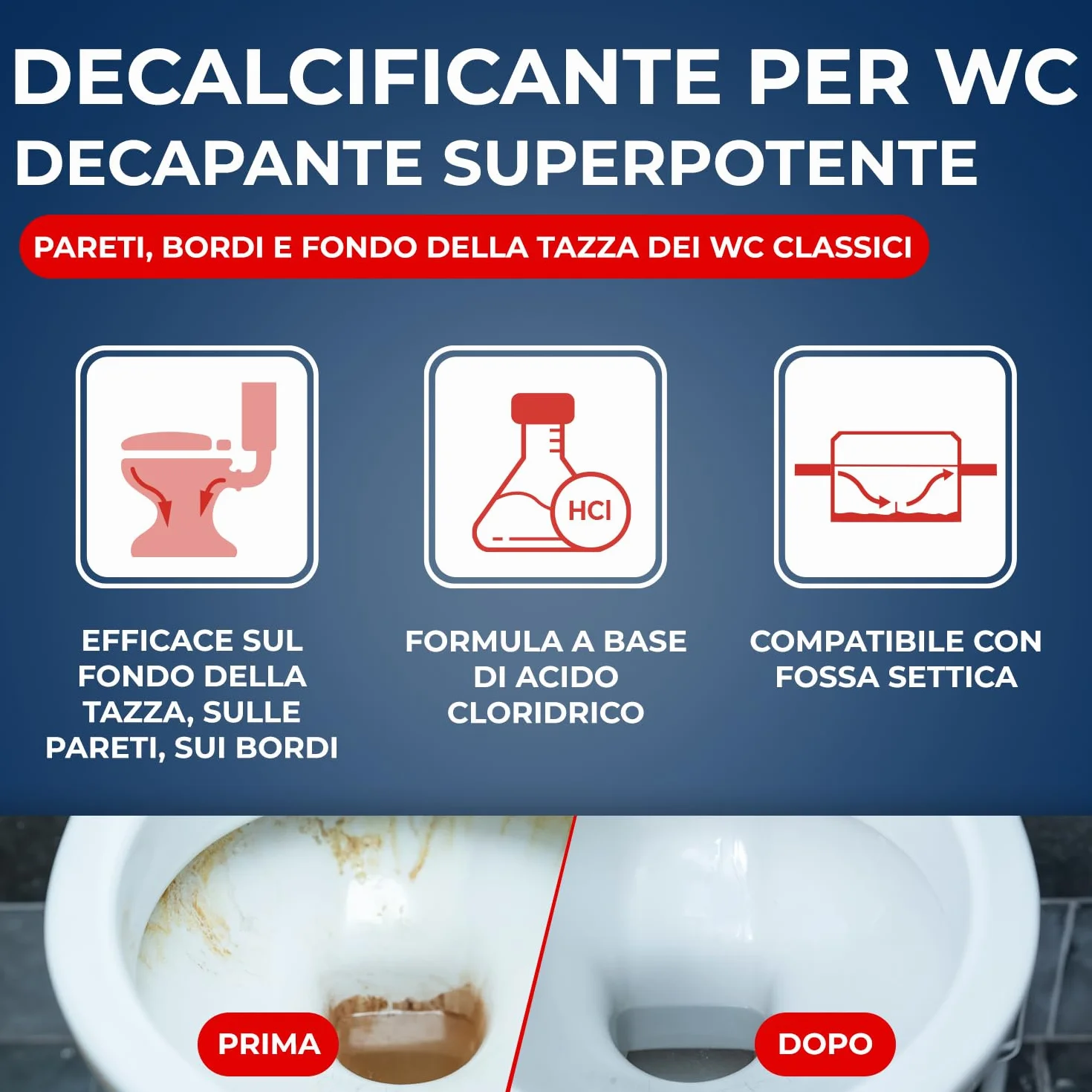 STARWAX Gel superpotente disincrostante per WC 750ml