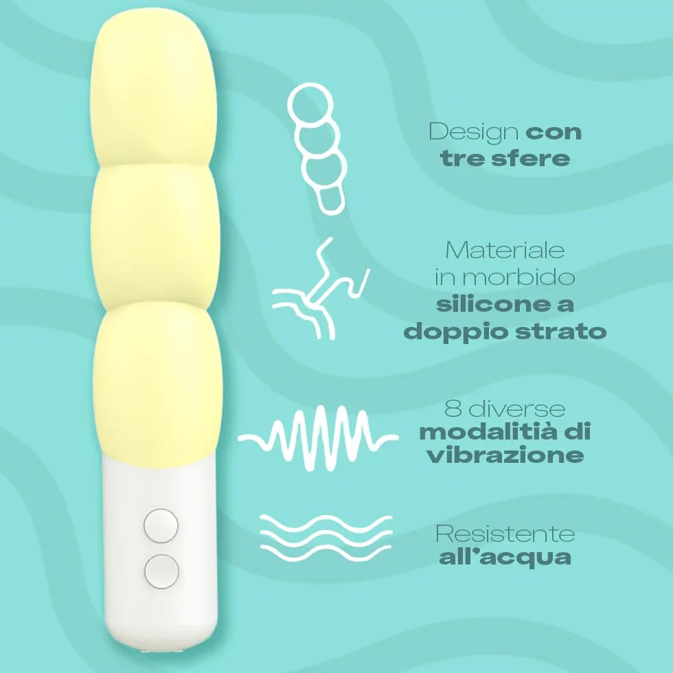 Durex Play Sorbett-Oh, Sex Toy, Vibratore a Velocità Regolabile, Waterproof