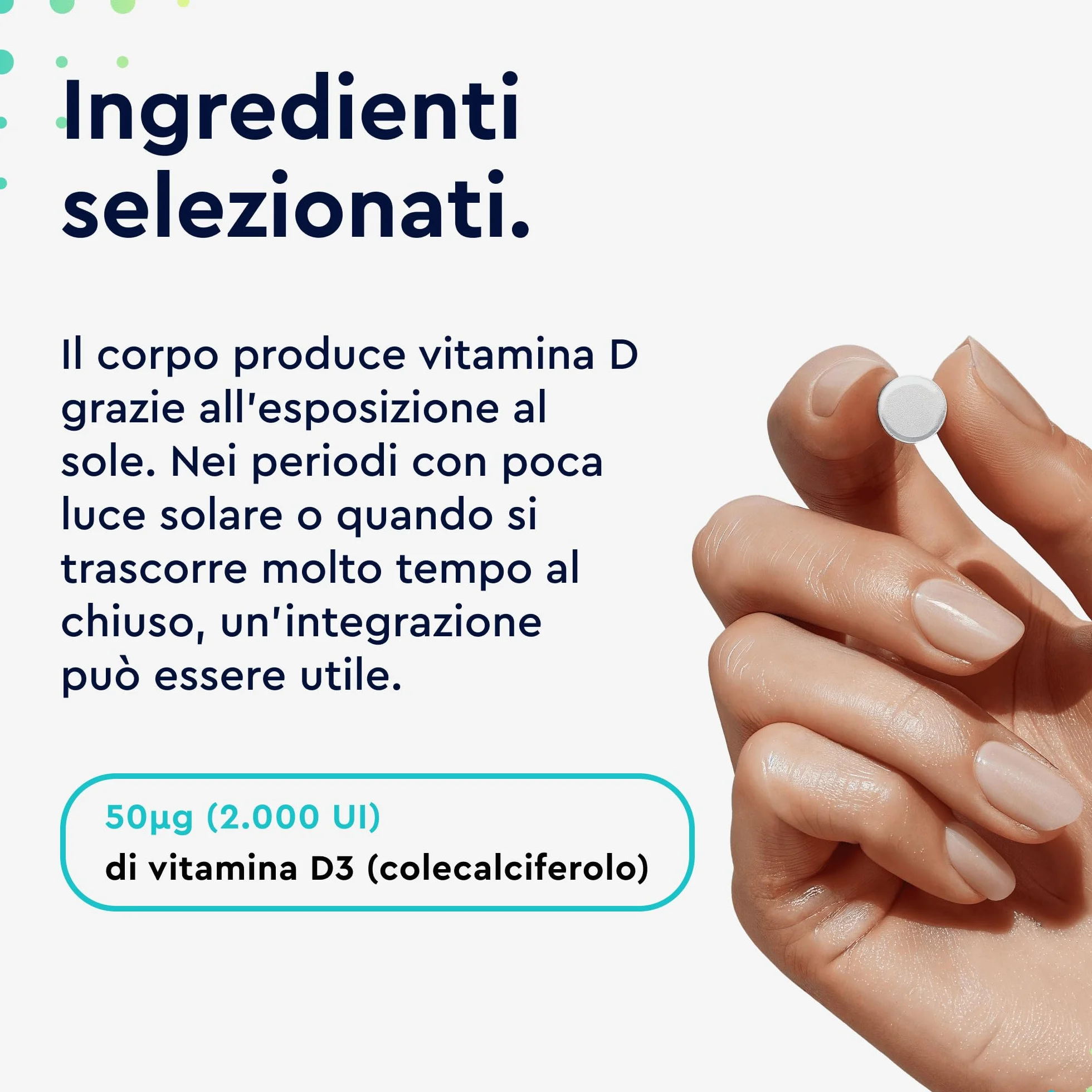 Vitamina D 2000UI (50mcg) 400 Compresse, Colecalciferolo Integratore per Ossa, Denti, Muscoli, Sistema Immunitario