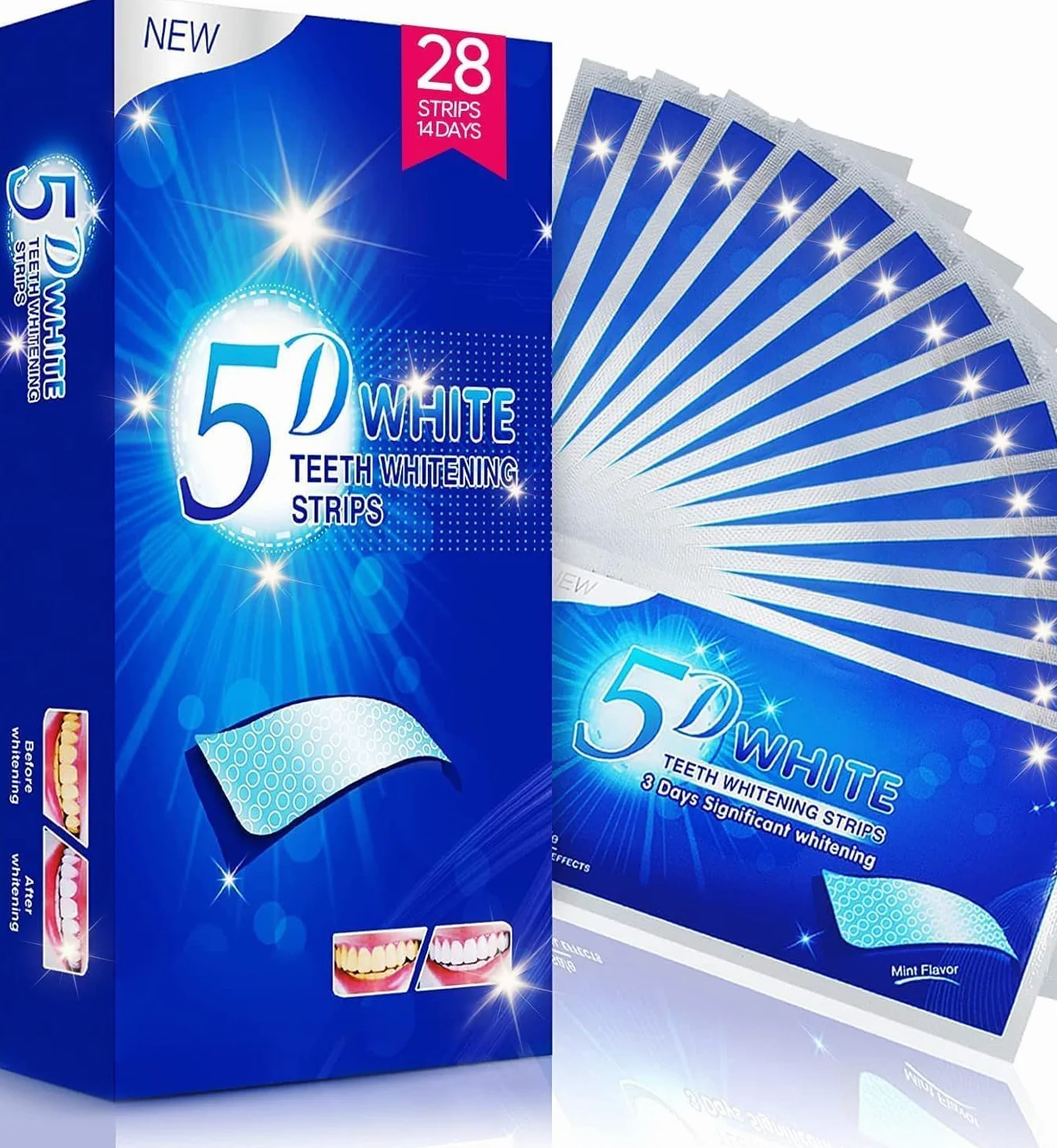 sbiancante denti professionale strisce sbiancanti denti - 28 striscia sbiancante denti striscie sbianca denti 14 Sessioni sbiancamento denti whitening strips Sicuro per Denti Smalto