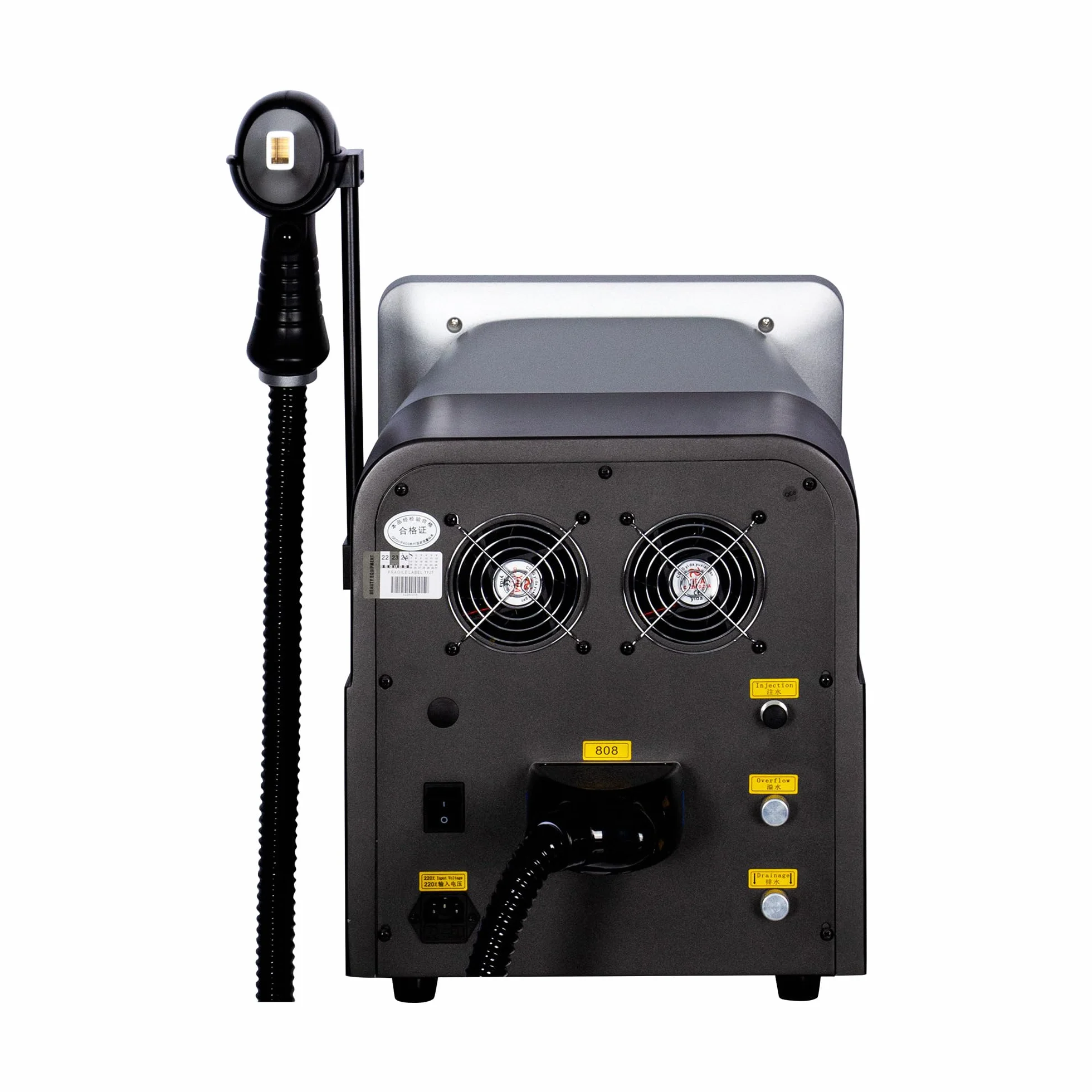 10 Bars, Depilatore Laser a Diodi Indolore 2026, Tecnologia di Raffreddamento Integrata, 3 Lunghezze d'Onda (808nm/755nm/1064nm), Per Viso e Corpo, Ideale per Uso Domestico e Spa