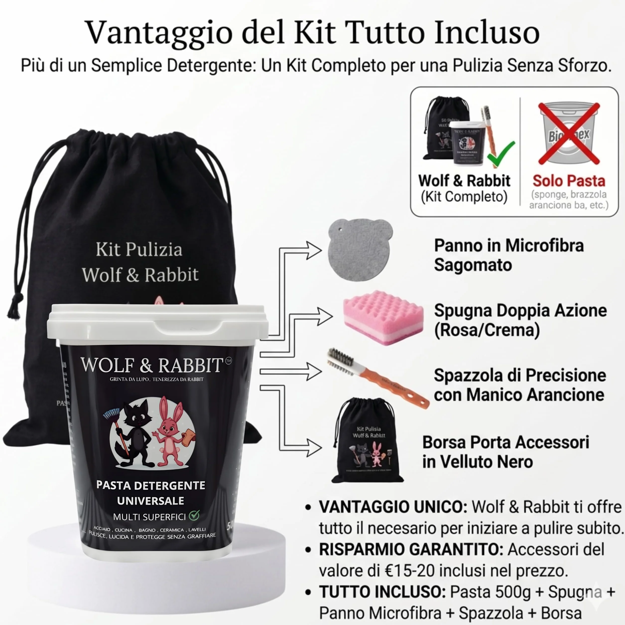 WOLF & RABBIT Pasta Pulente Universale 500g