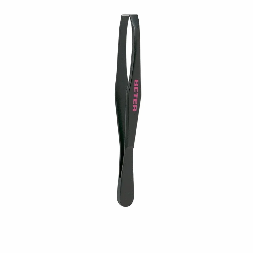 Beter - Pinzetta per sopracciglia perfette, punta dritta, acciaio inossidabile - 1 pezzo
