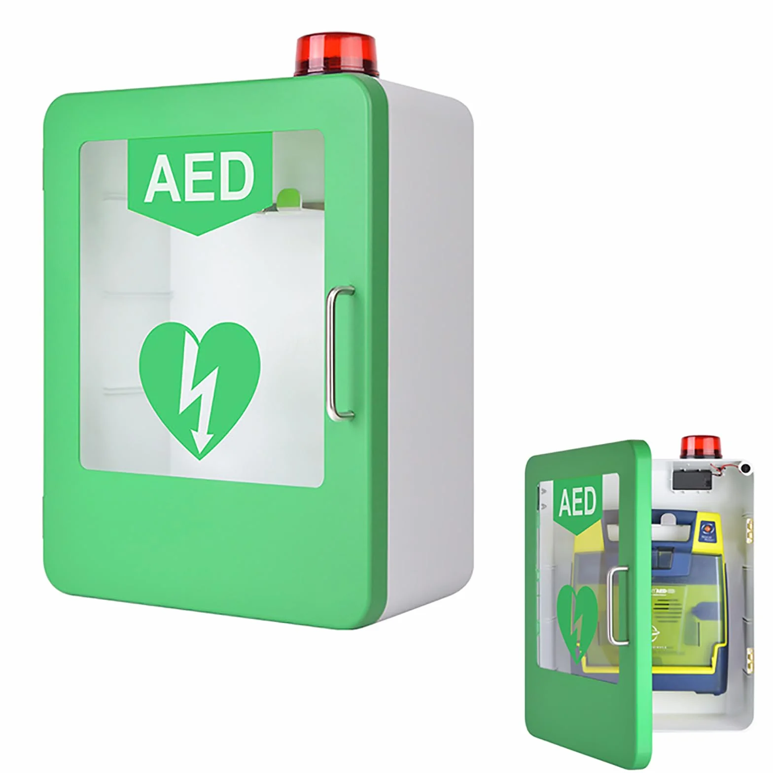 Defibrillatore DAE armadietto da parete con chiave e allarme per casa scuola club
