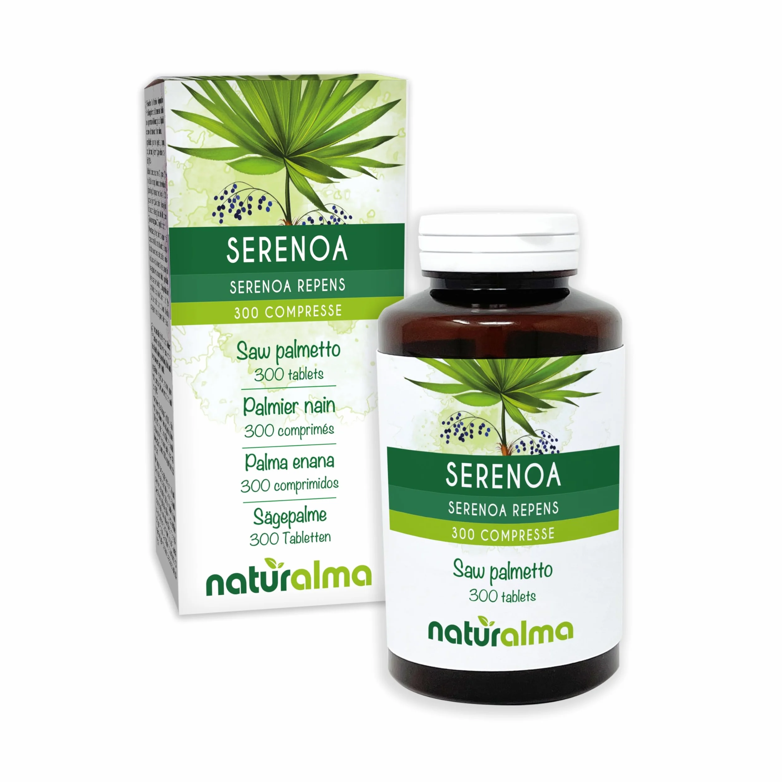 Naturalma Serenoa repens integratore alimentare 150 g 300 compresse