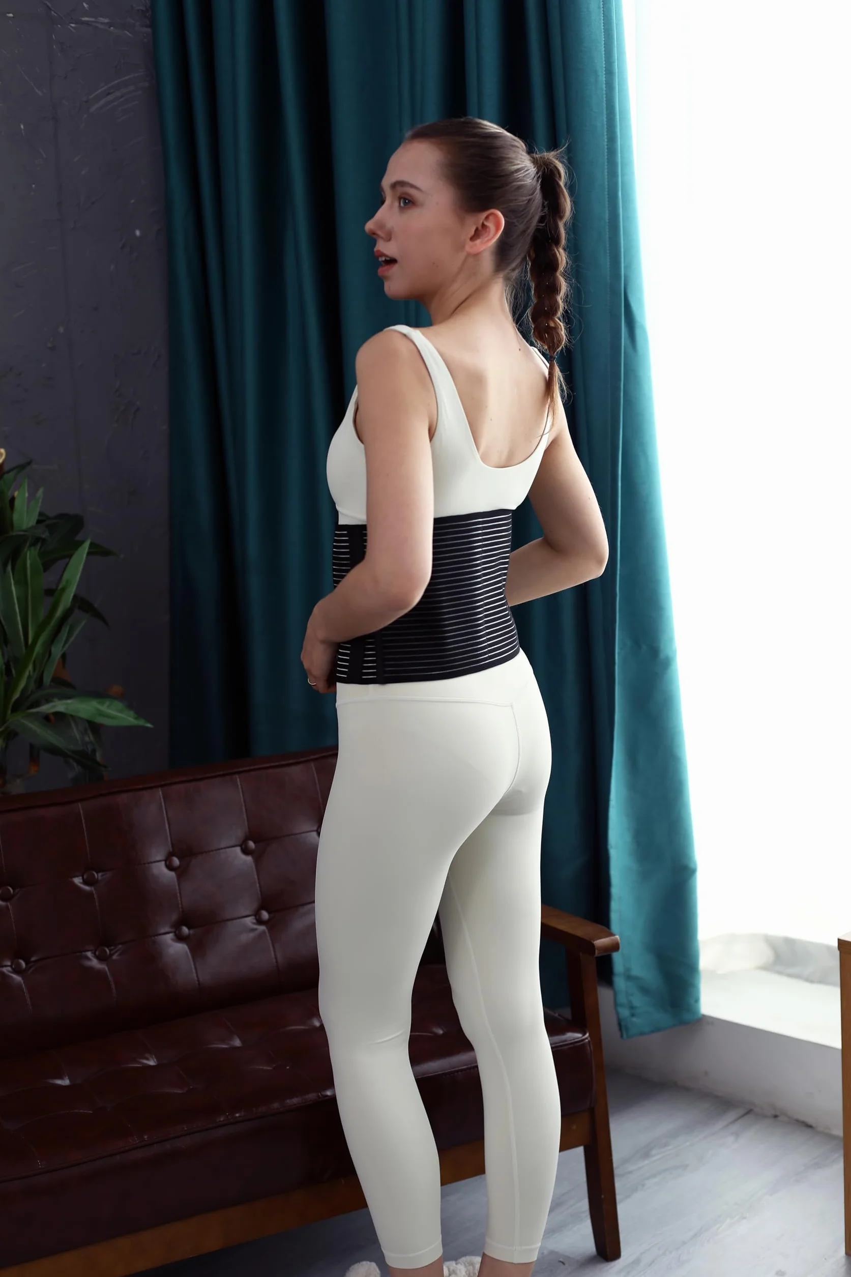 Fascia ernia ombelicale. Cinto per ernia ombelicale - Sostegno per ernia addominale. Fascia per ernia ombelicale uomo e donna. Cintura ernia ombelicale terapeutica: 2 cuscinetti di compressione (L/XL)