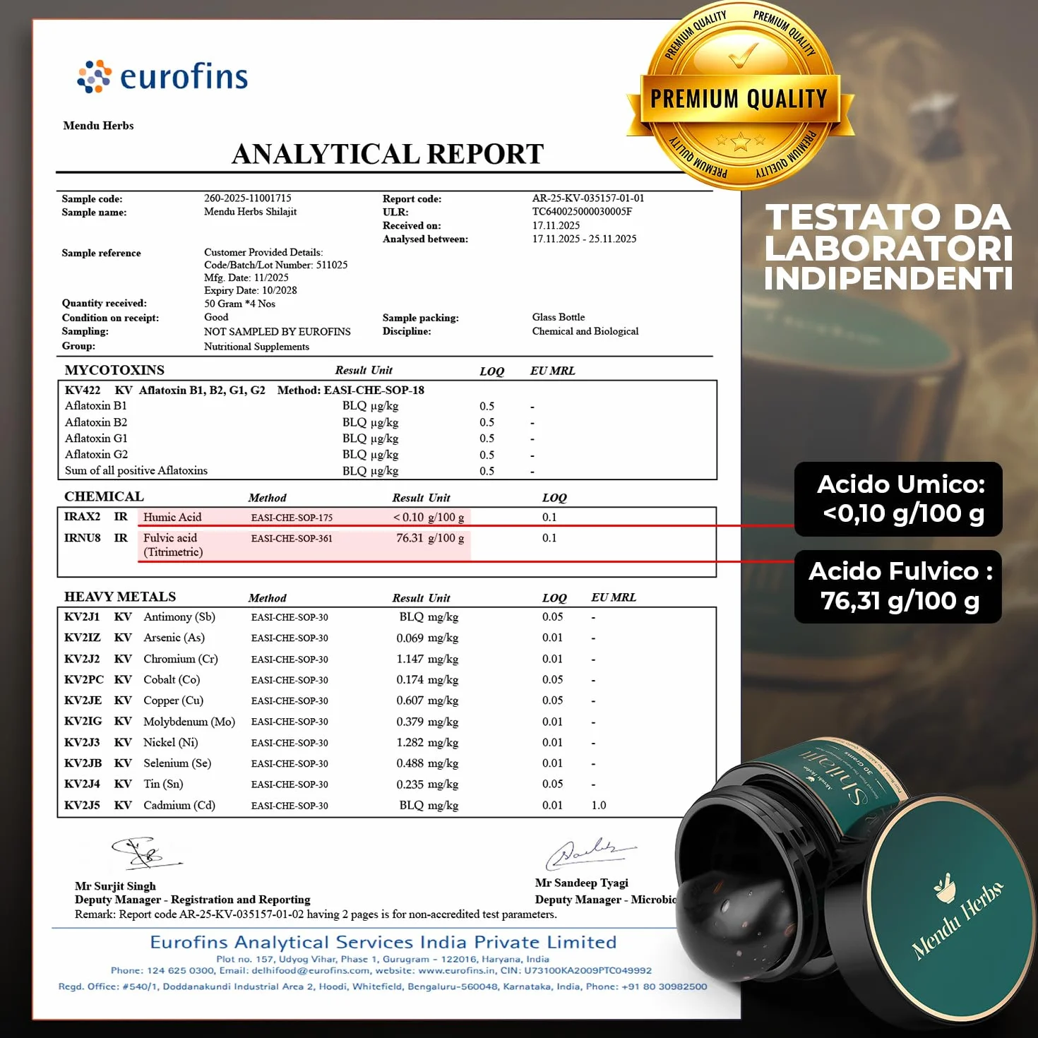 Himalayan Shilajit Resina Puro Originale 50 g | 100% Originale con Acido Fulvico e Acido Umico | Oltre 85 Minerali ed Oligoelementi | Vitalità ed Energia Naturale per Uomini
