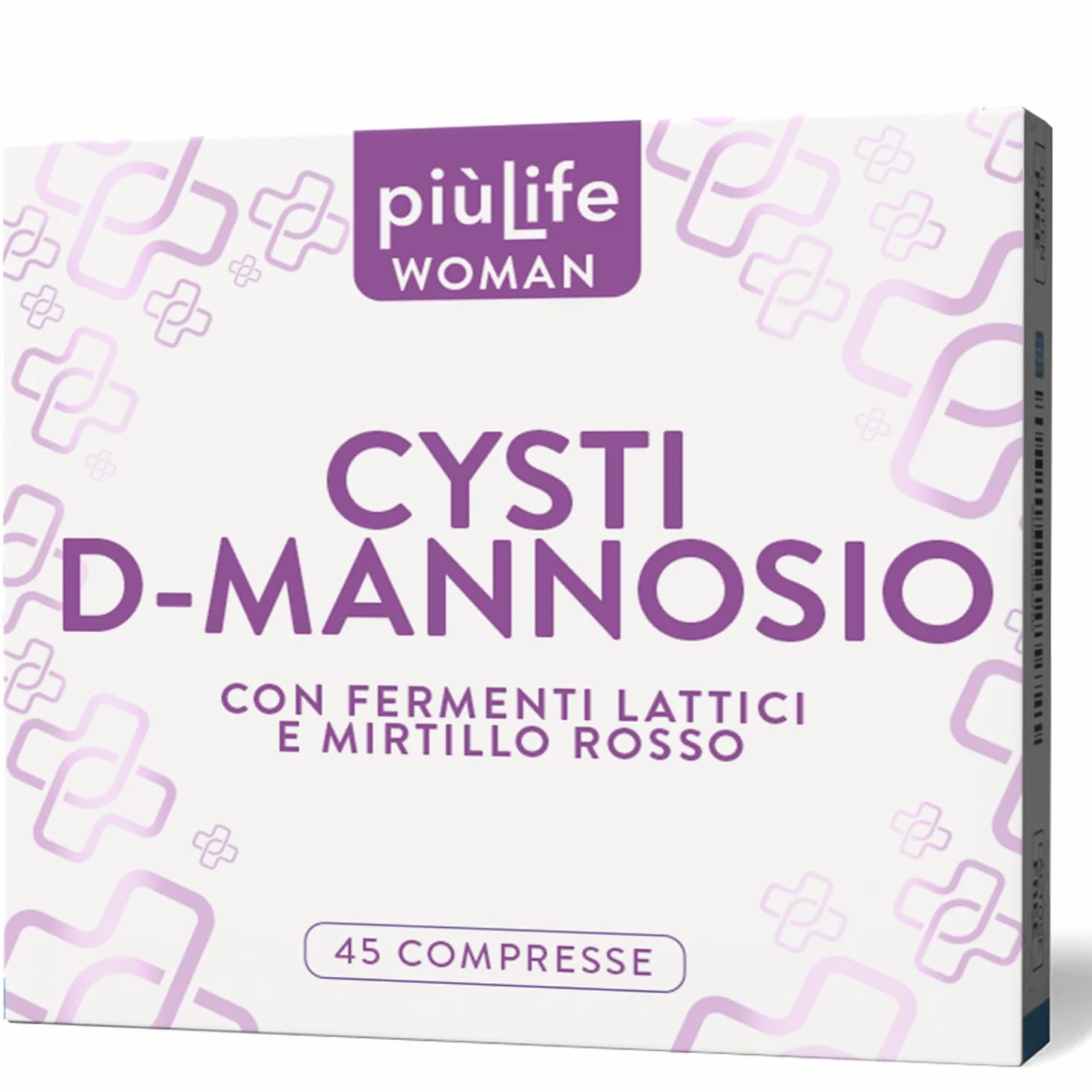 PiùLife D Mannosio 2000 mg con Cranberry e Fermenti Lattici Integratore Vie Urinarie 45 compresse
