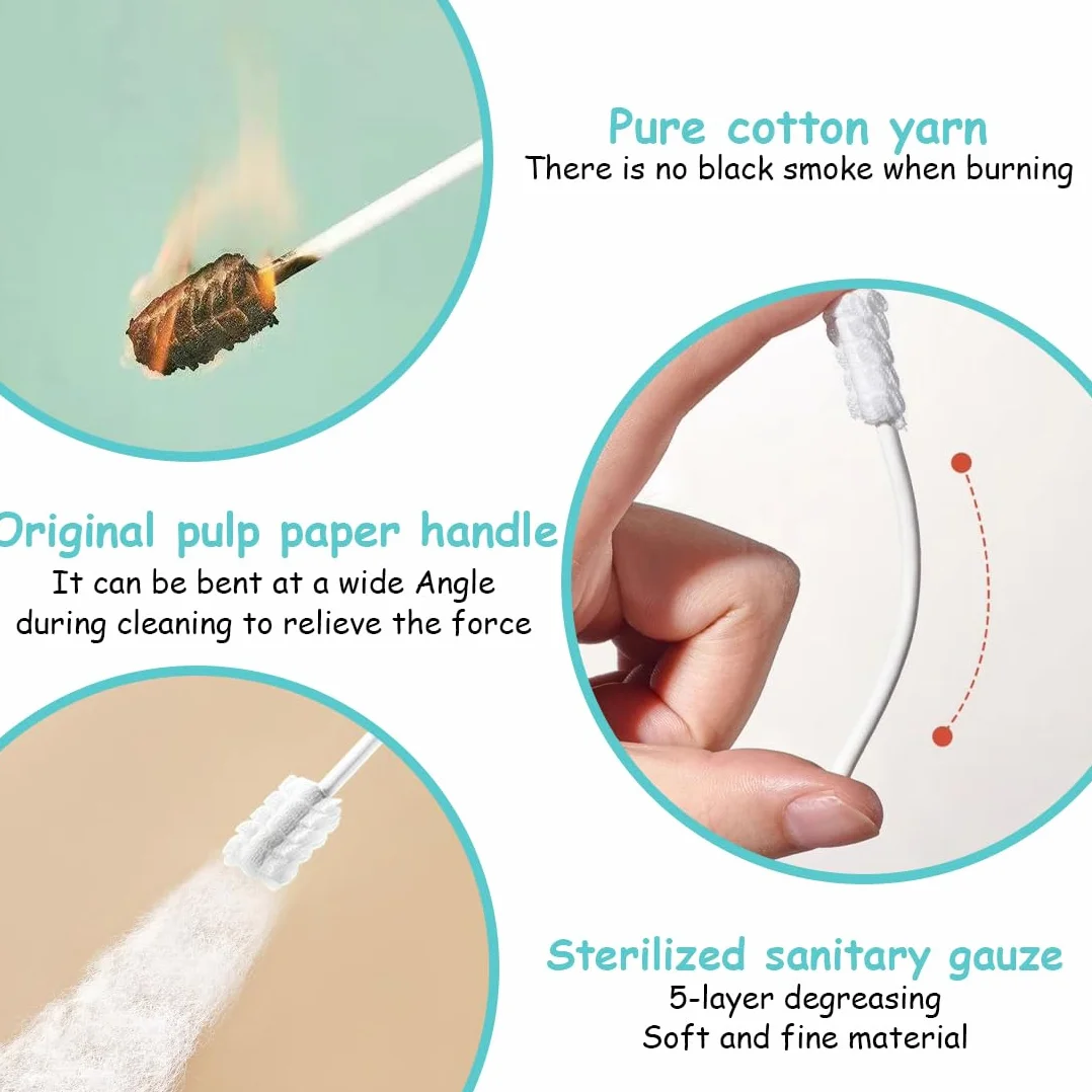 20 Pezzi Spazzolino Monouso Sterilizzati per Bambini, Baby Mouth Cleaner, Spazzolino da Denti Portatile per Bambini, Spazzolino per Dentini con Setole Morbide, Bastoncini Cotonati per Bambini