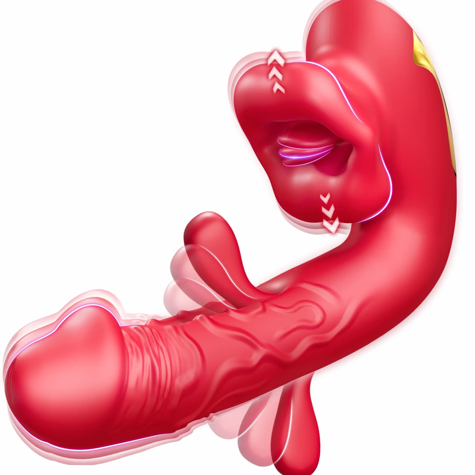 Vibratoreper Donna Professionale Sex toys - Vibratore Clitoride Dildo Vibratore Con 10 Modalità Sbattere & Vibrare & Leccare & Mordere,Lingua Vibrante Vibratore Anale Sexytoysys Donna Coppia