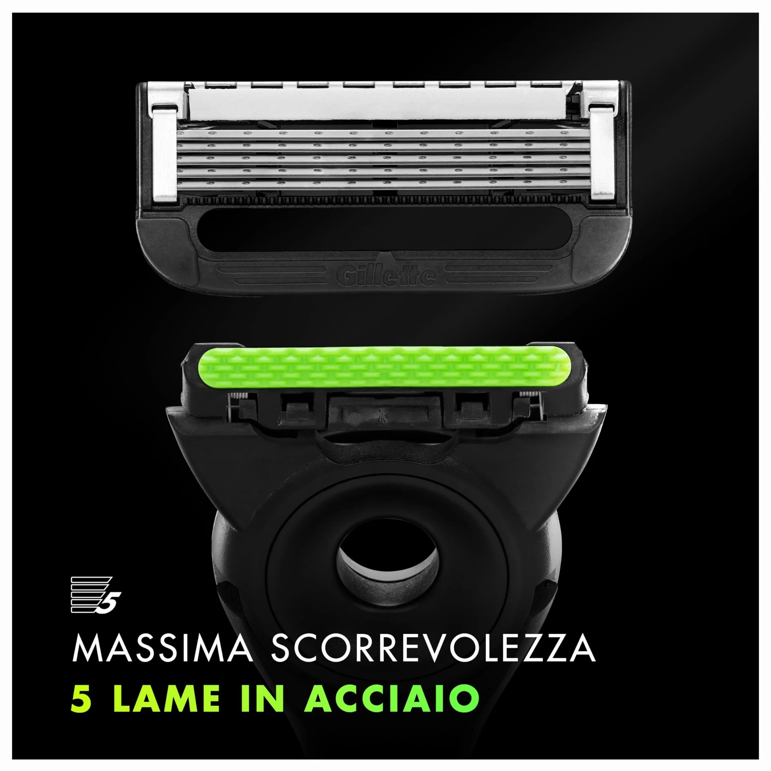 GilletteLabs LametteDi Ricambio Per Rasoio Da Uomo, Confezione Da 4, Compatibili Con GilletteLabs Con Barra Esfoliante E Heated Razor