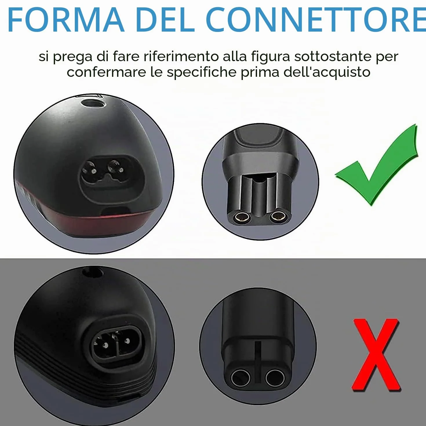 Philips Norelco HQ8505 Caricatore Rasoio Trimmer Barba Elettrico Alimentatore 7000 5000 3000 MG5750
