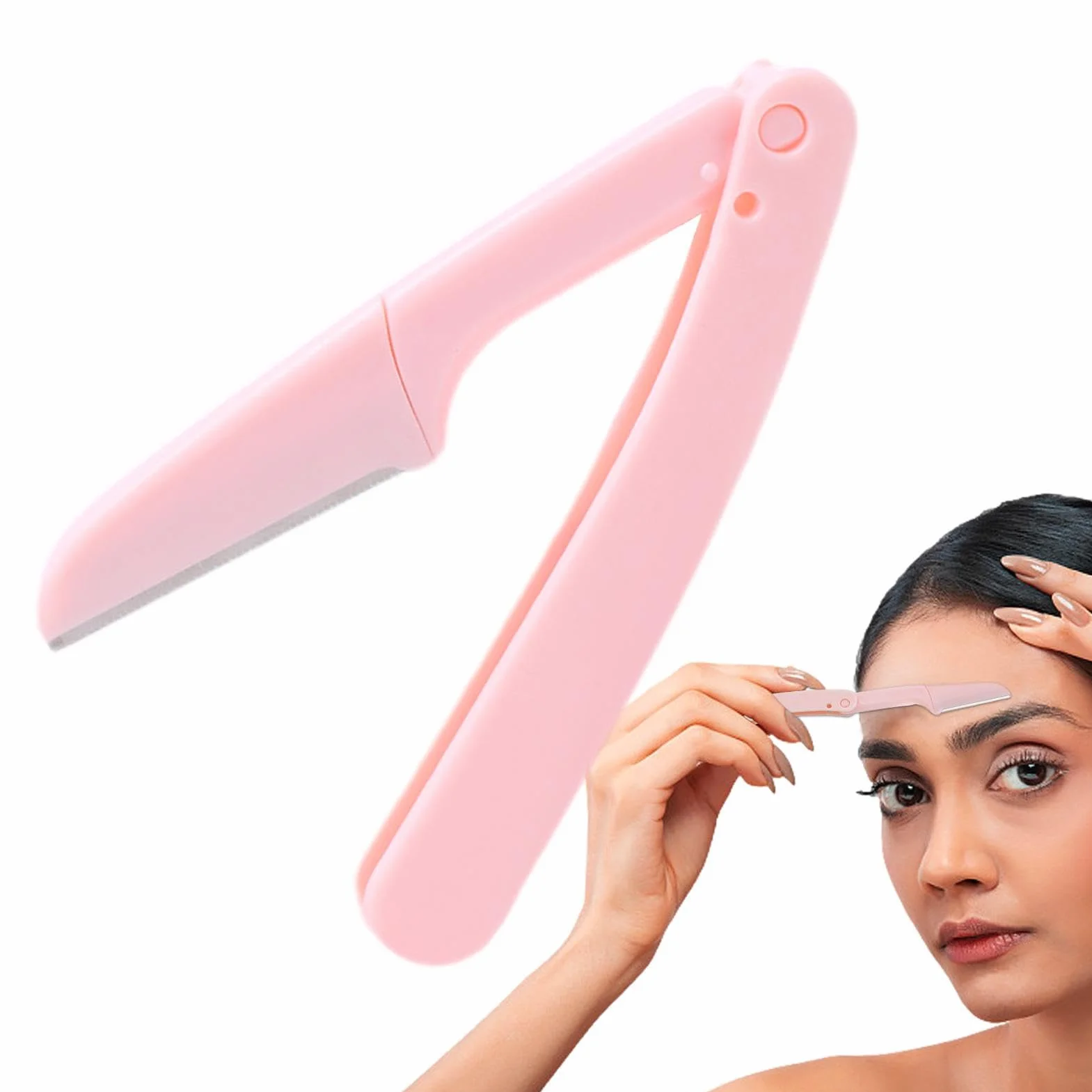 Trimmer sopracciglia pieghevole professionale portatile per donne principianti