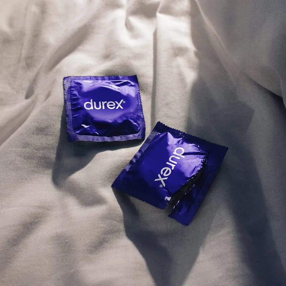Durex Sync Preservativi Ritardanti con Rilievi e Lubrificante, 10 Profilattici
