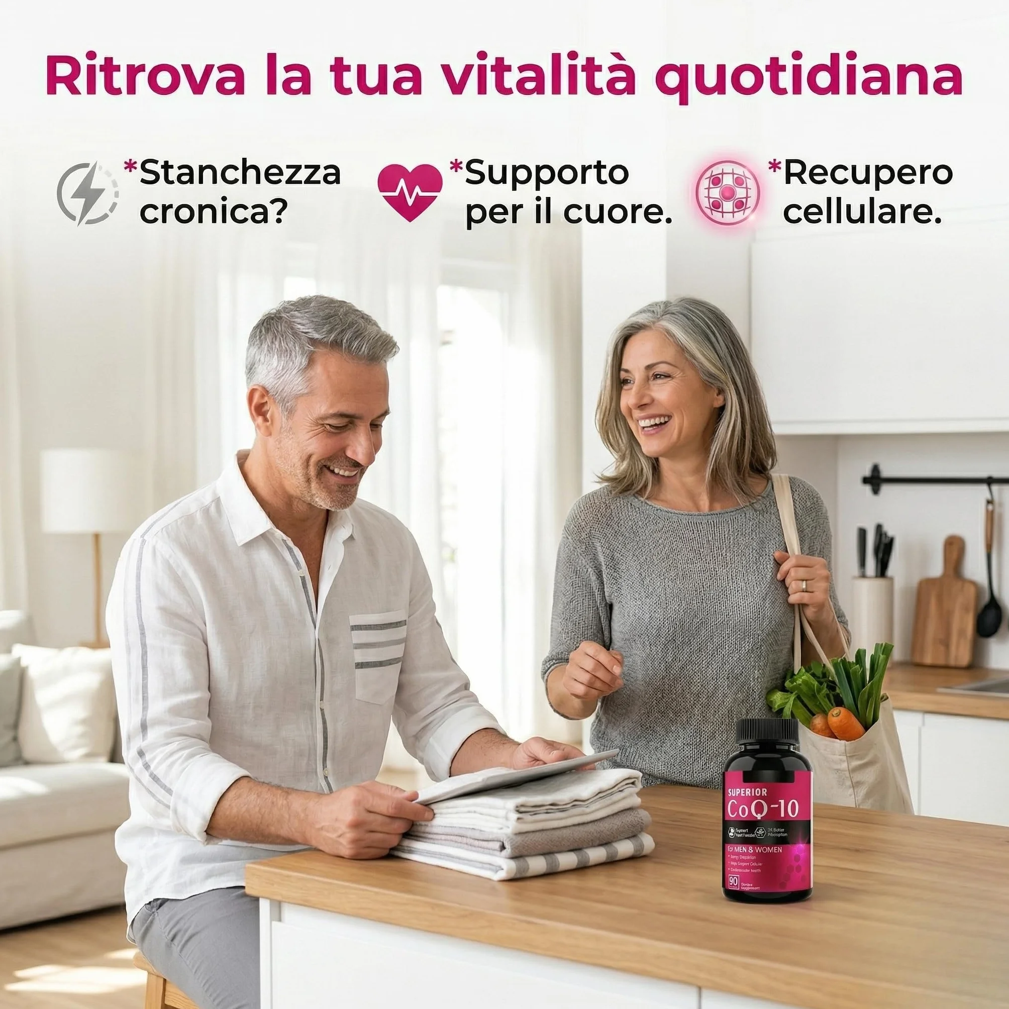 Coenzima Q10 300mg | 90 Capsule Vegane | Alta Assorbibilità