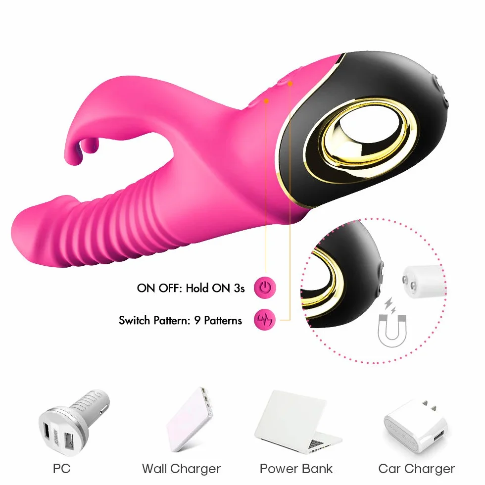 Vibratoreper Donna Professionale Clotoride Grandi Sex Toys Vibratoriper Donne Stimolatore per Clitoride Punto G Squirting Vibratore Rabbit Vibratori Donne 10 Modo Sexytoysys Donna Coppia