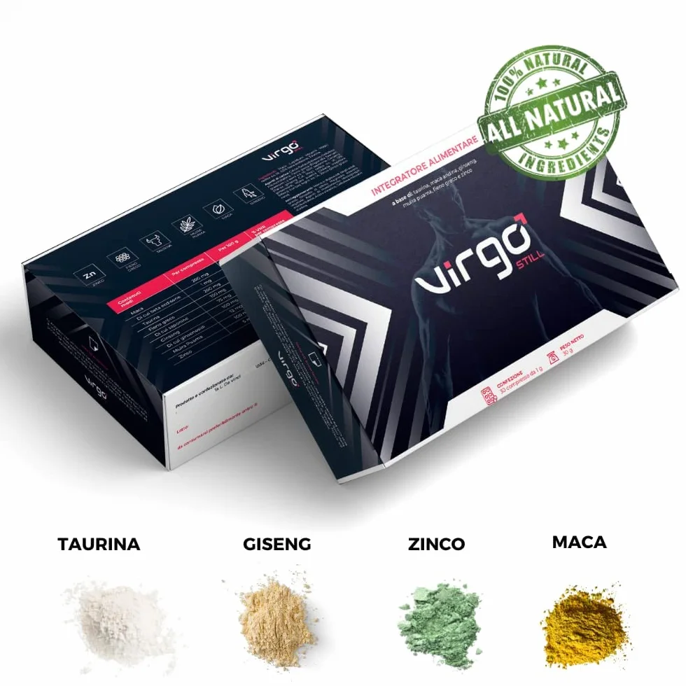 Maca Peruviana, Ginseng e Guaranà Integratore per Energia e Vitalità Maschile - 30 Compresse