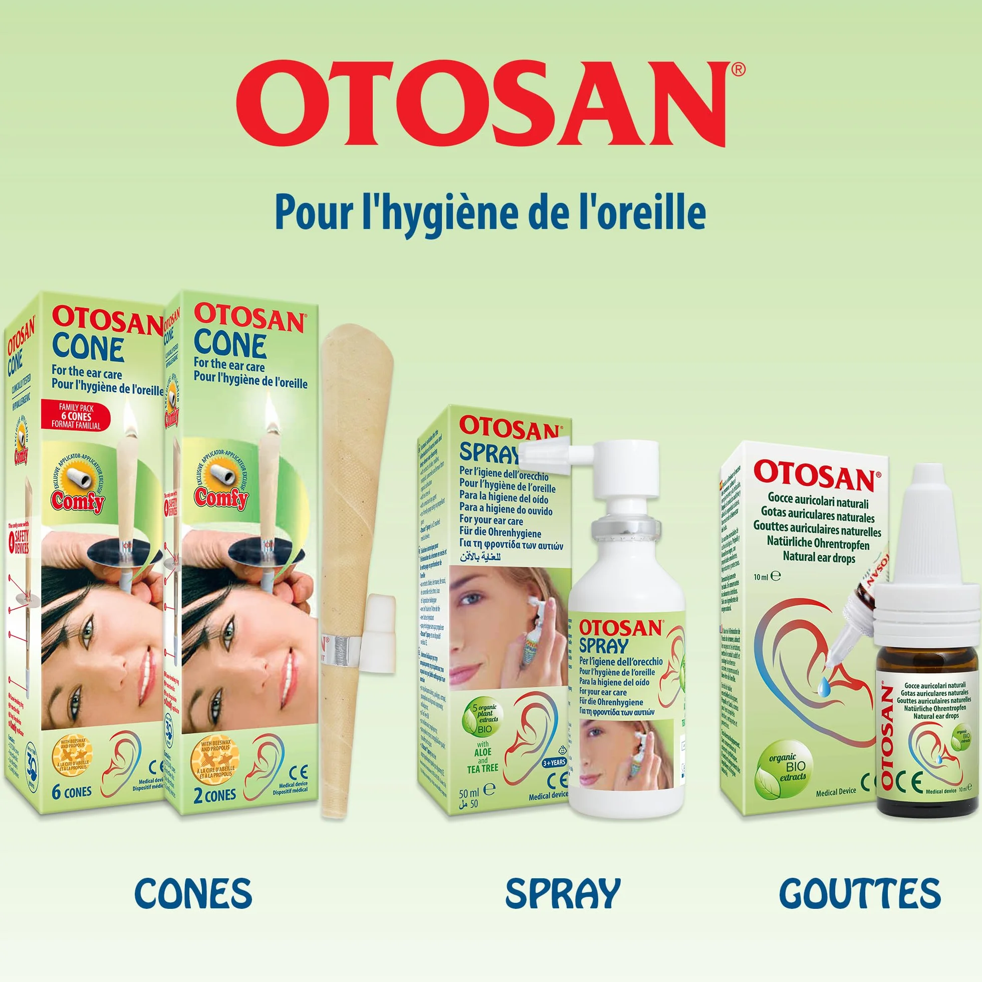 Otosan Ear Cones Family Pack x6