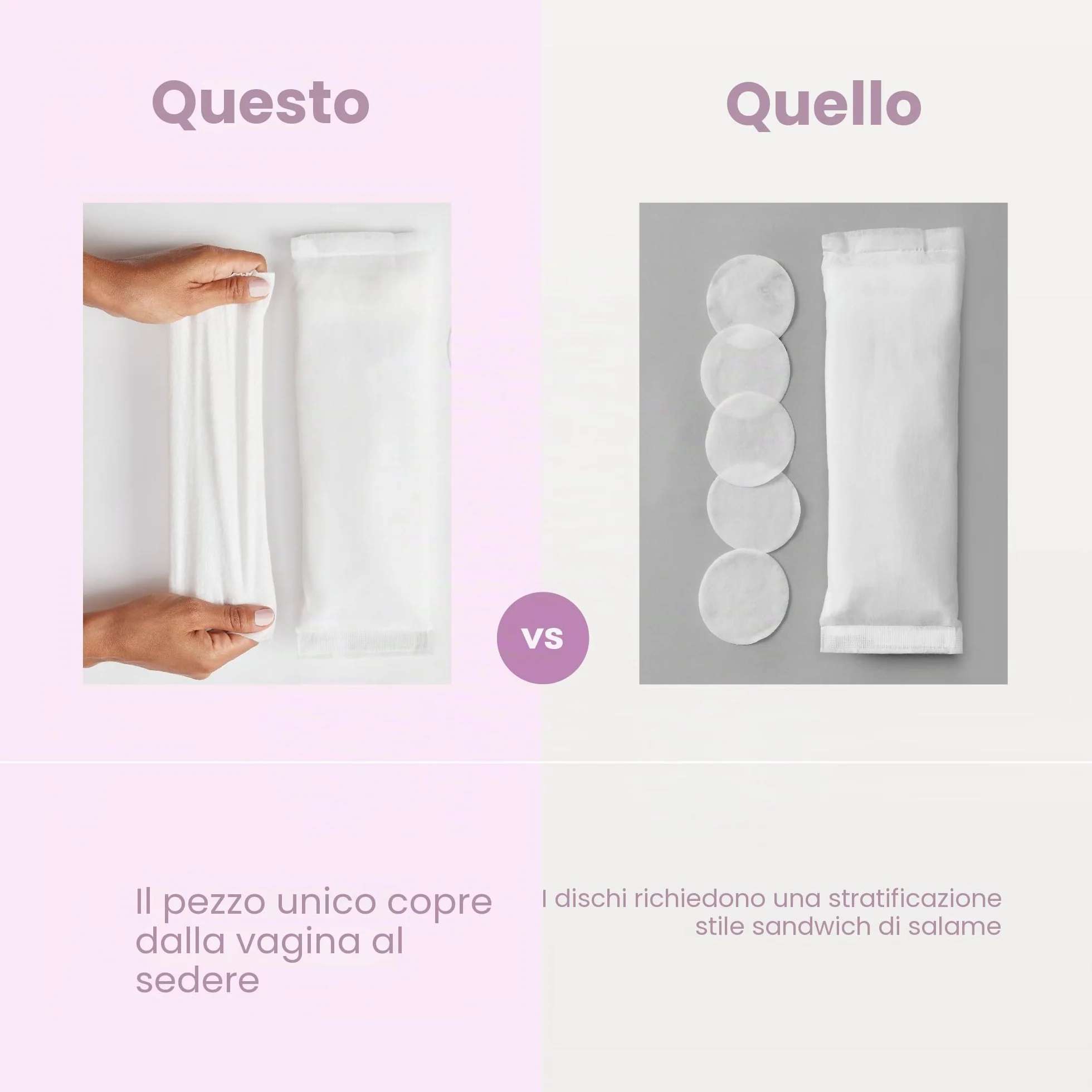 Frida Mom Salviette rinfrescanti all'amamelide per alleviare il dolore post parto