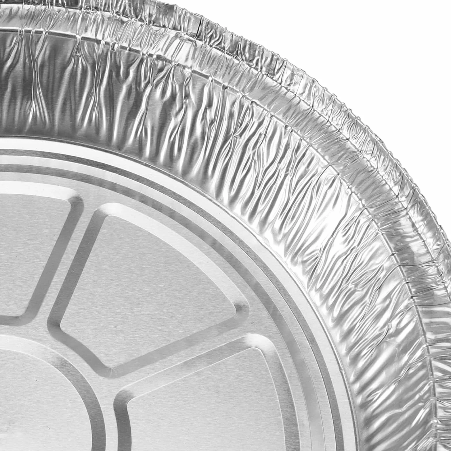50 Pezzi Vaschette Rotonde Monouso, Contenitori in Alluminio Usa e Getta, Teglie per Cottura, Cottura a Vapore e Cucina (7 Pollici)