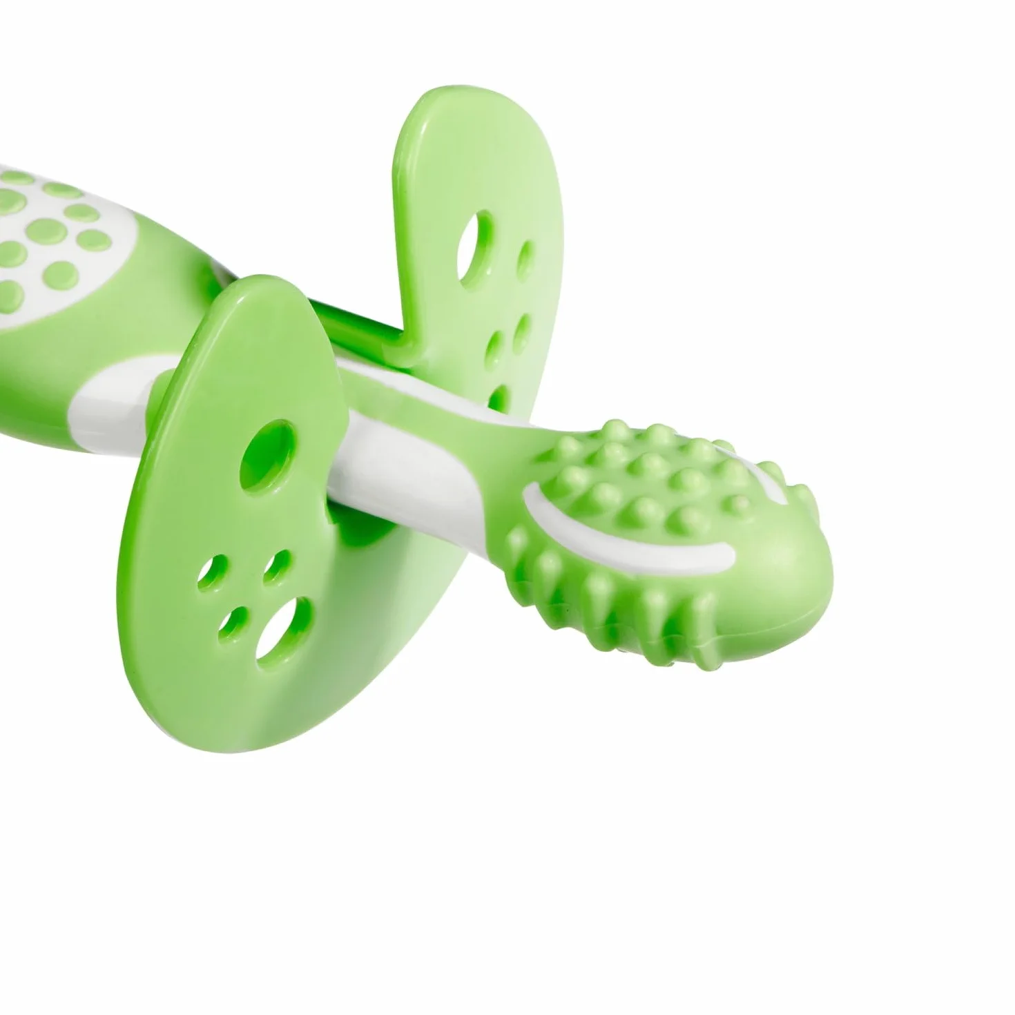 Chicco Set Impariamo Insieme, Con Spazzolino Massaggiatore e Spazzolino Da Denti, Per Aiutare i Bambini Con L'Igiene Orale, Oral Care, Verde, 4 Mesi+