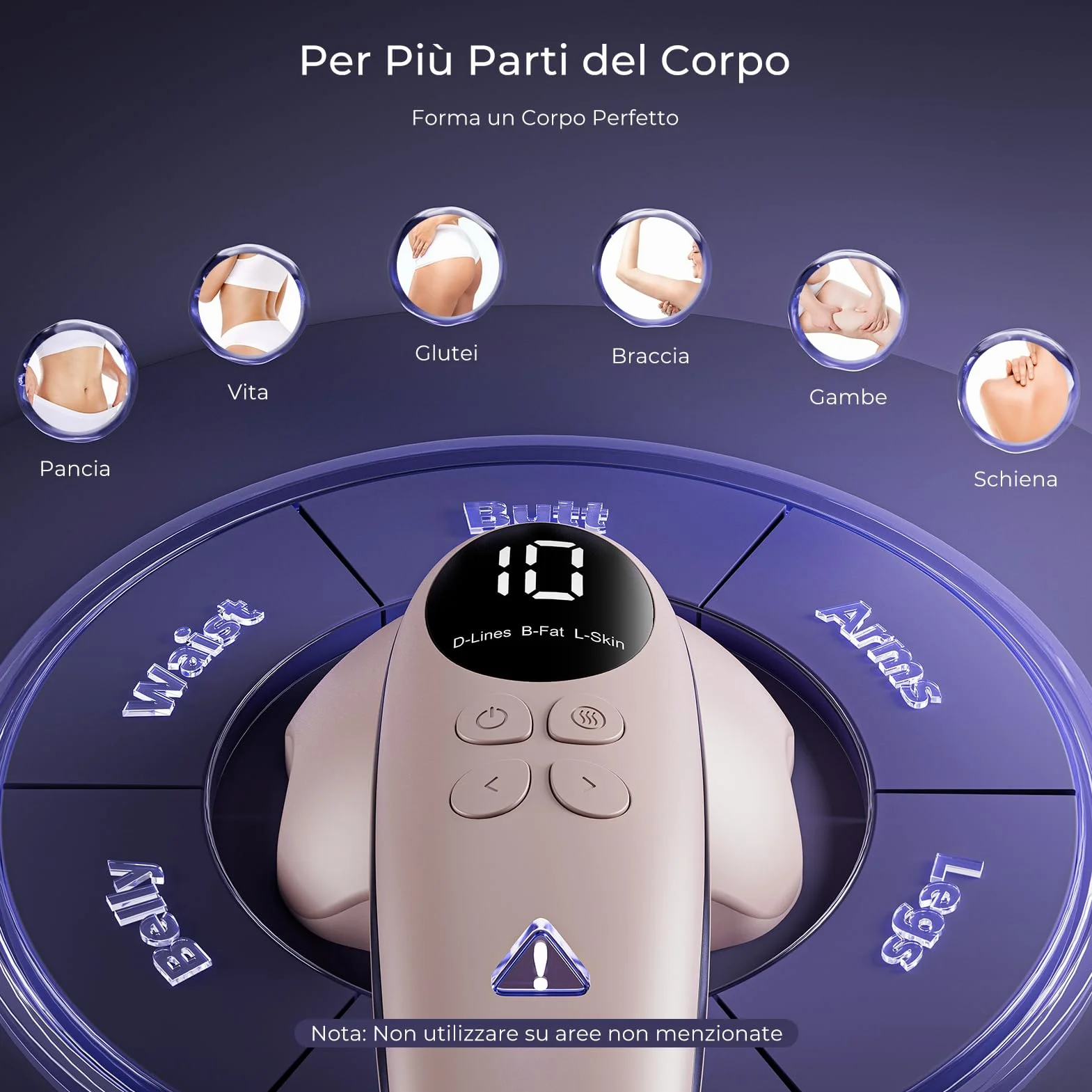 Massaggiatore Anticellulite Professionale, Efficacia Clinicamente Testata, Massaggiatore Anticellulite Elettrico per Uomini e Donne per Massaggio Vita, Addome, Glutei, Braccia, Gambe e Schiena