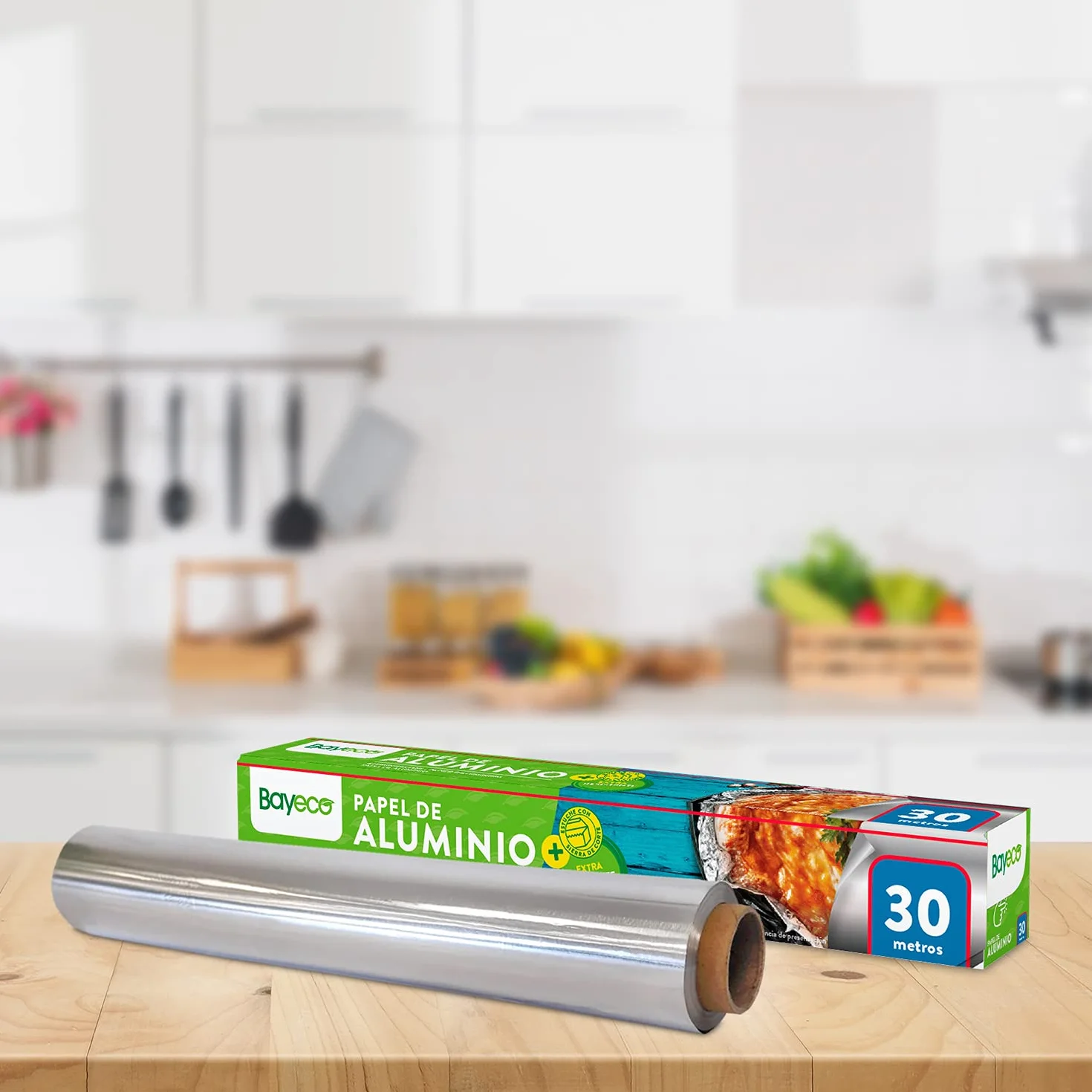 Bayeco Folia Aluminio Extra Resistente 50 Metri Rotolo