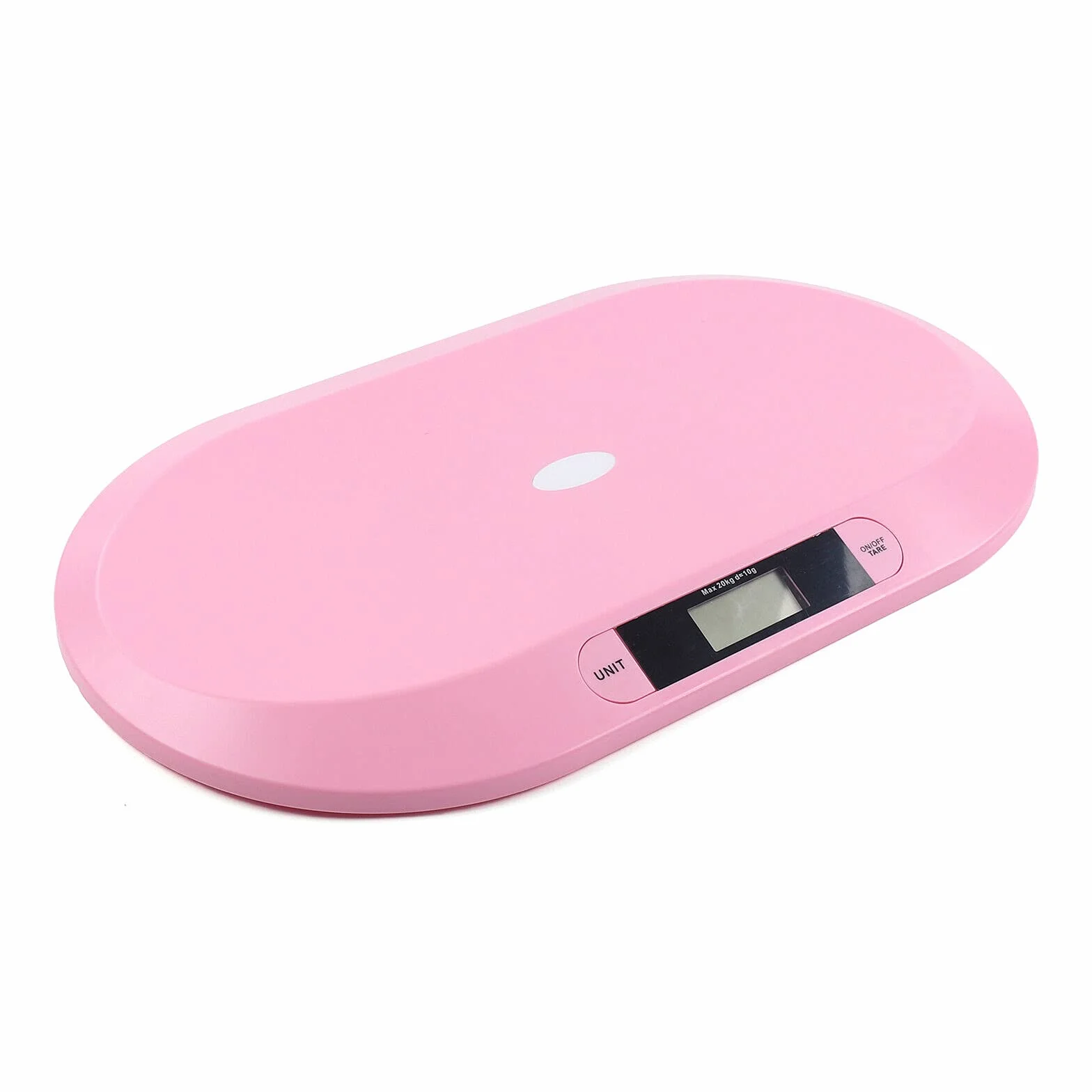 Bilancia Bambino Elettronico LCD 30g-20kg con Tare, Segue Crescita, Rosa
