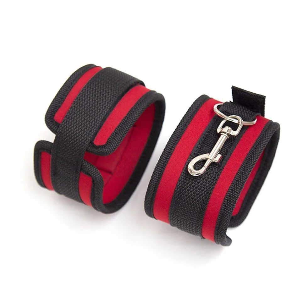 Bondage caviglie con manette per le mani, benda per gli occhi, per principianti e coppie, set di bondage, giocattolo sessuale SM