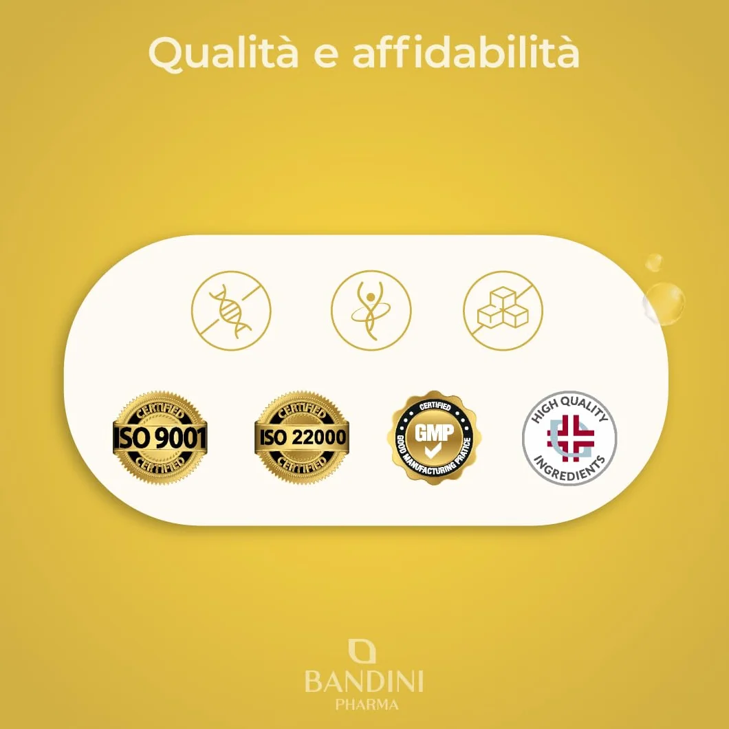 Bandini® Vitamina D3 2000 UI 365 Softgels, Alto Dosaggio 50μg, Vitamine D Colecalciferolo in perle, In Olio Extravergine di Oliva per Assorbimento Ottimale, Ossa, Denti, Muscoli, Sistema immunitario