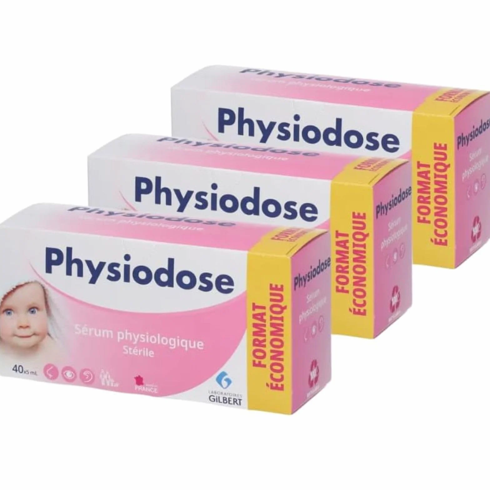 PHYSIODOSE Soluzione Fisiologica 3x40 Fialette 5 ml Lavaggio Nasale Oculare Ferite Sterile