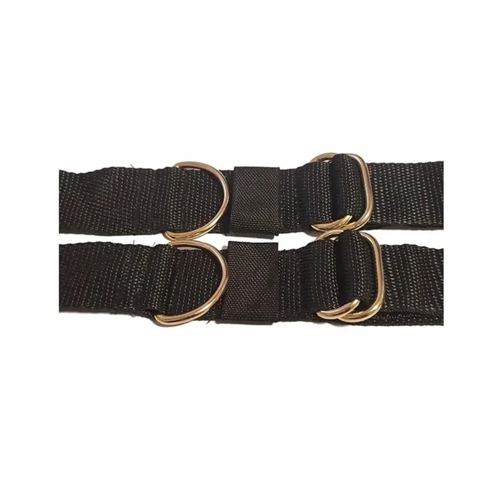 1 set di set sportivi per esercizi per gambe yoga in nylon nero per esercizi per le gambe
