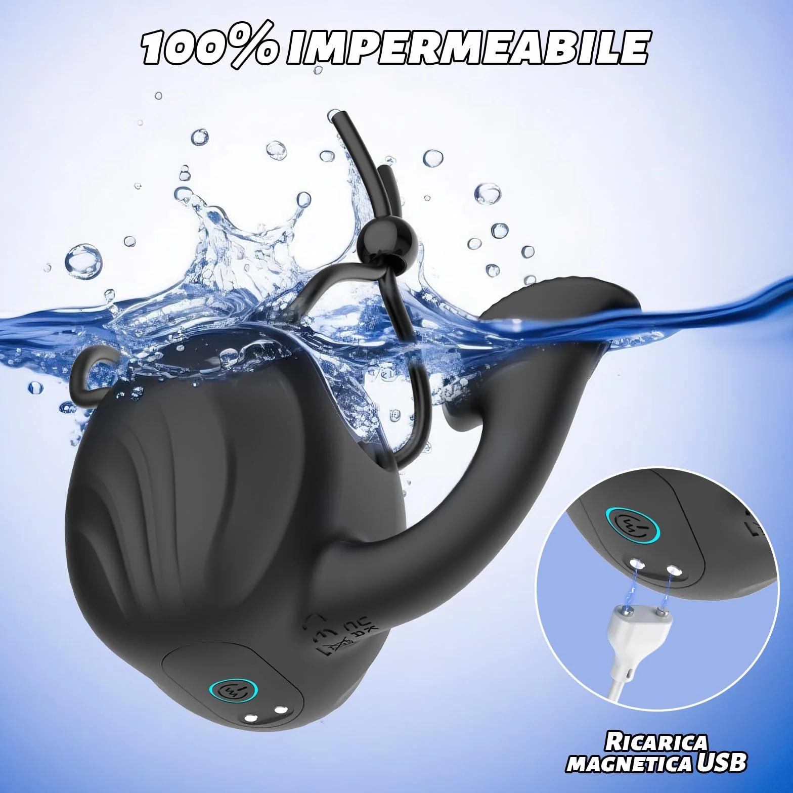 App di Telecomando Prostata Vibratoreper Sextoysys Uomo, 3 in1 Addestramento in Ritardo Vibratore per Coppia Sex Toys, con 10 Vibrazioni Modalità Anello Vibrante per il pene Plug Anale