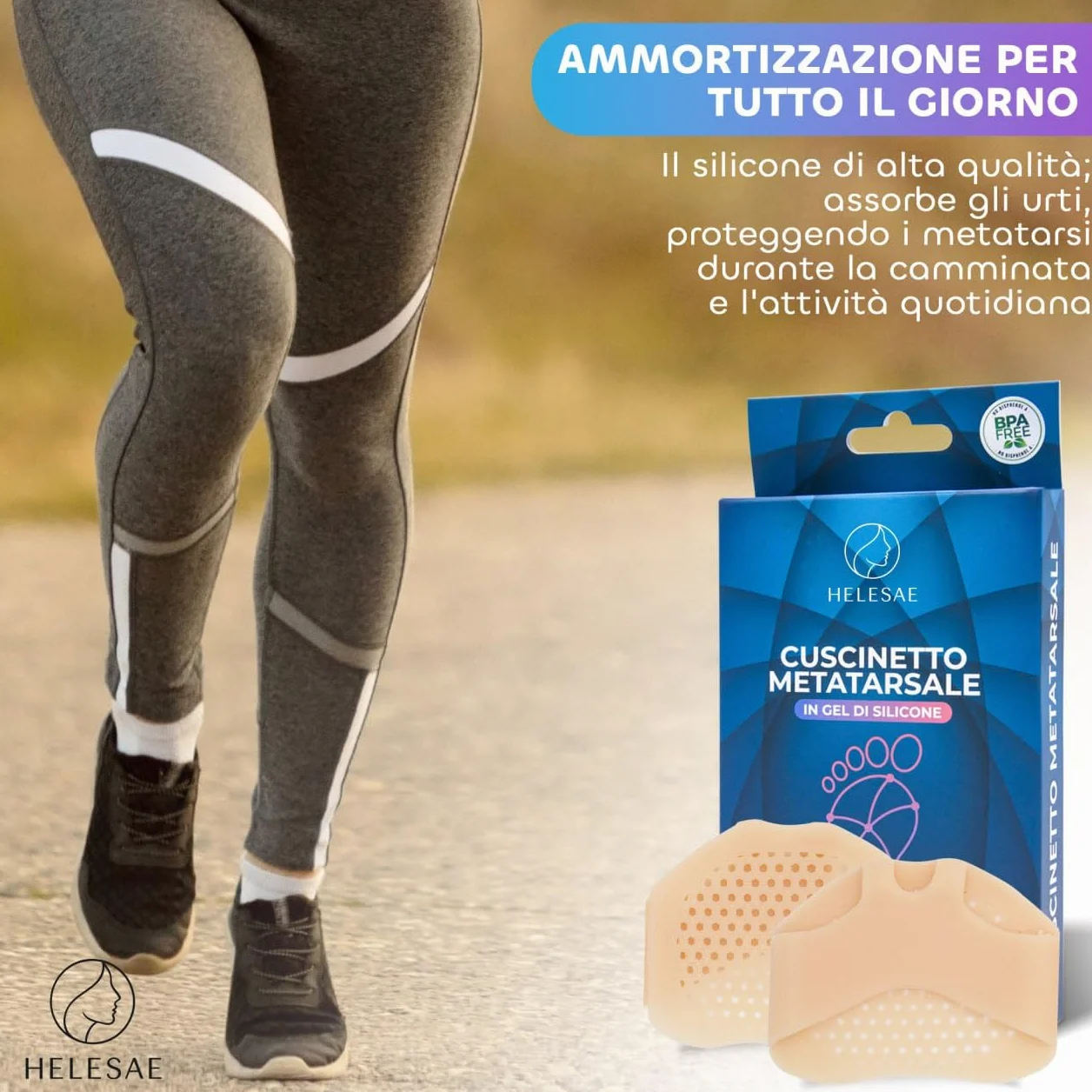 Cuscinetti Metatarsali in Silicone Donna Uomo Protezione Dita Piedi