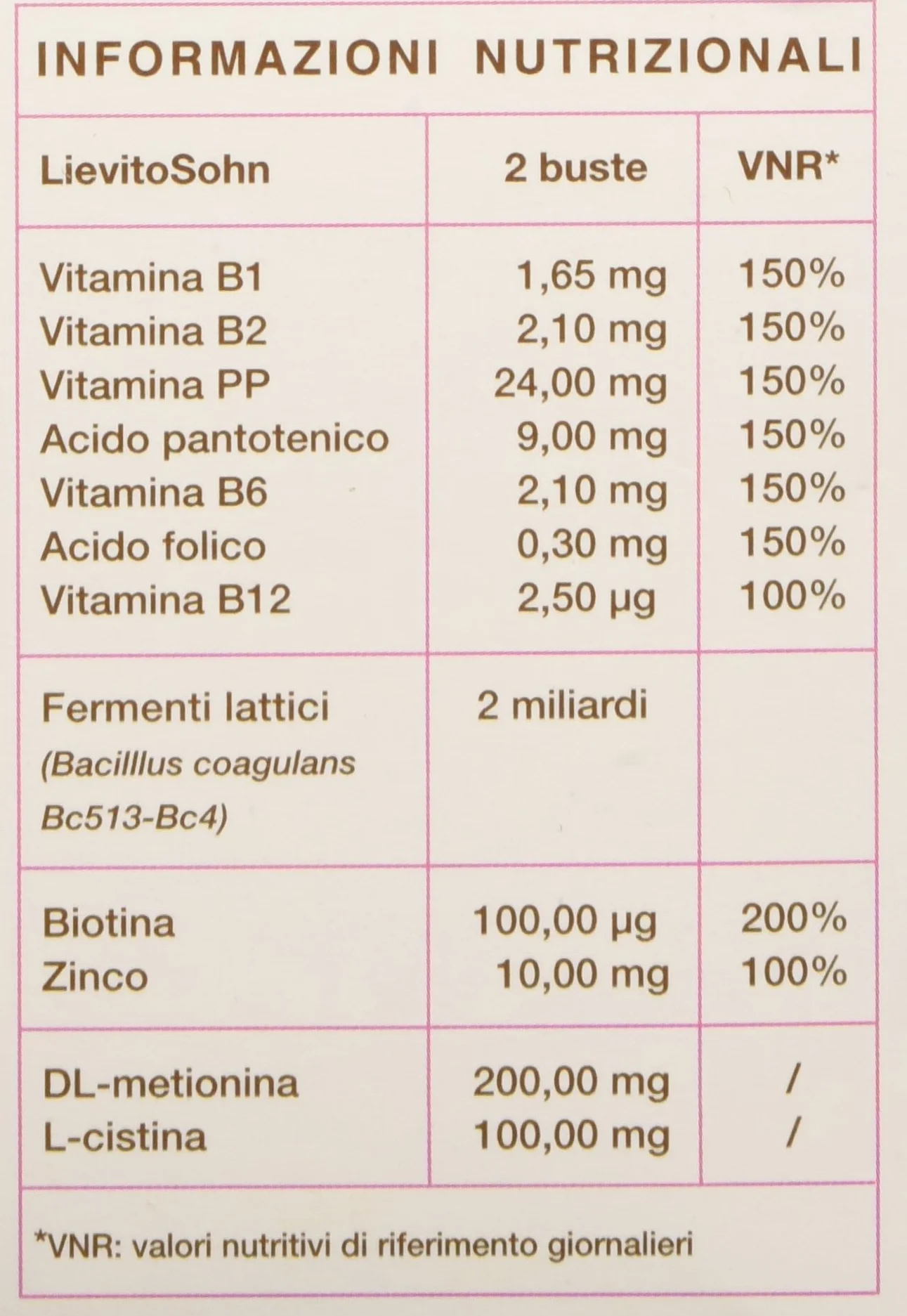 Lievito-Sohn 24 buste