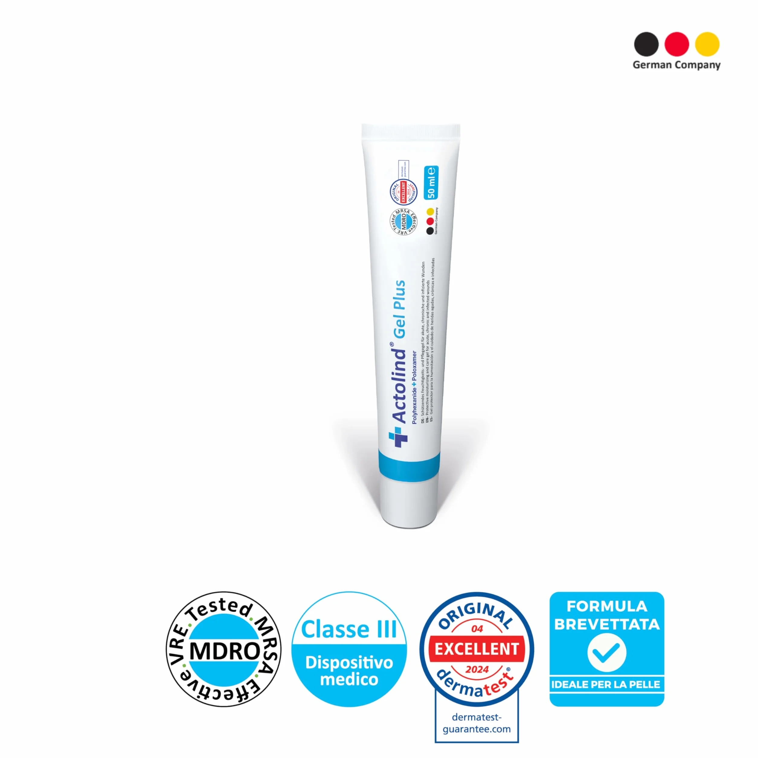 Actolind Gel Plus 50 ml – Gel antisettico per ferite e ustioni | Dispositivo Medico CE Classe III