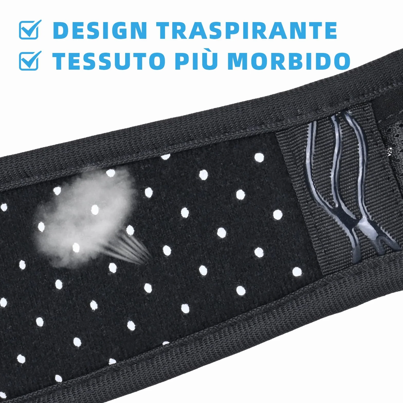 Tenbon Cintura per ernia per uomini e donne Cintura per ernia regolabile flessibile Supporto per ernia Sollievo dal dolore con 2 cuscinetti di compressione rimovibili (L)