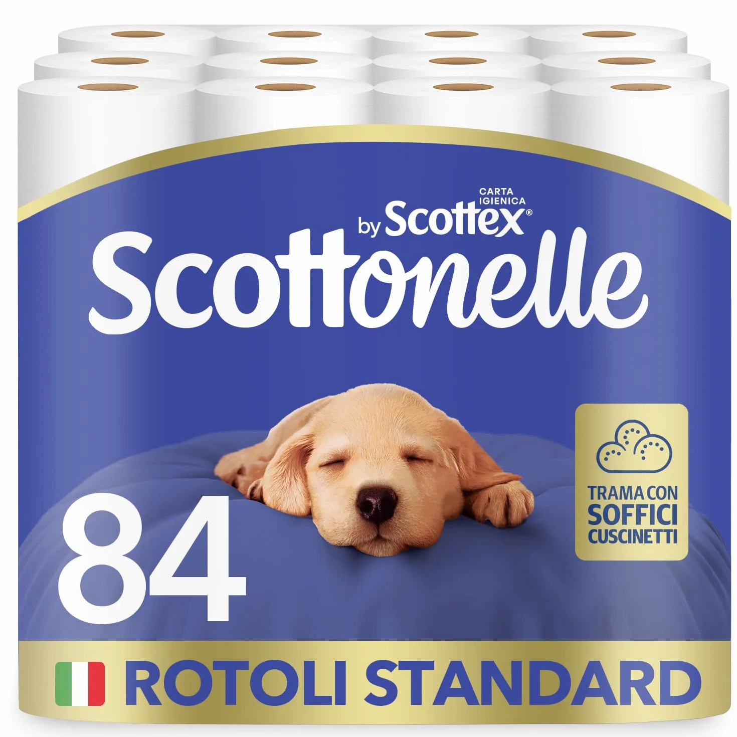 Scottonelle Carta Igienica 84 Rotoli Morbida Resistente Dermatologicamente testata