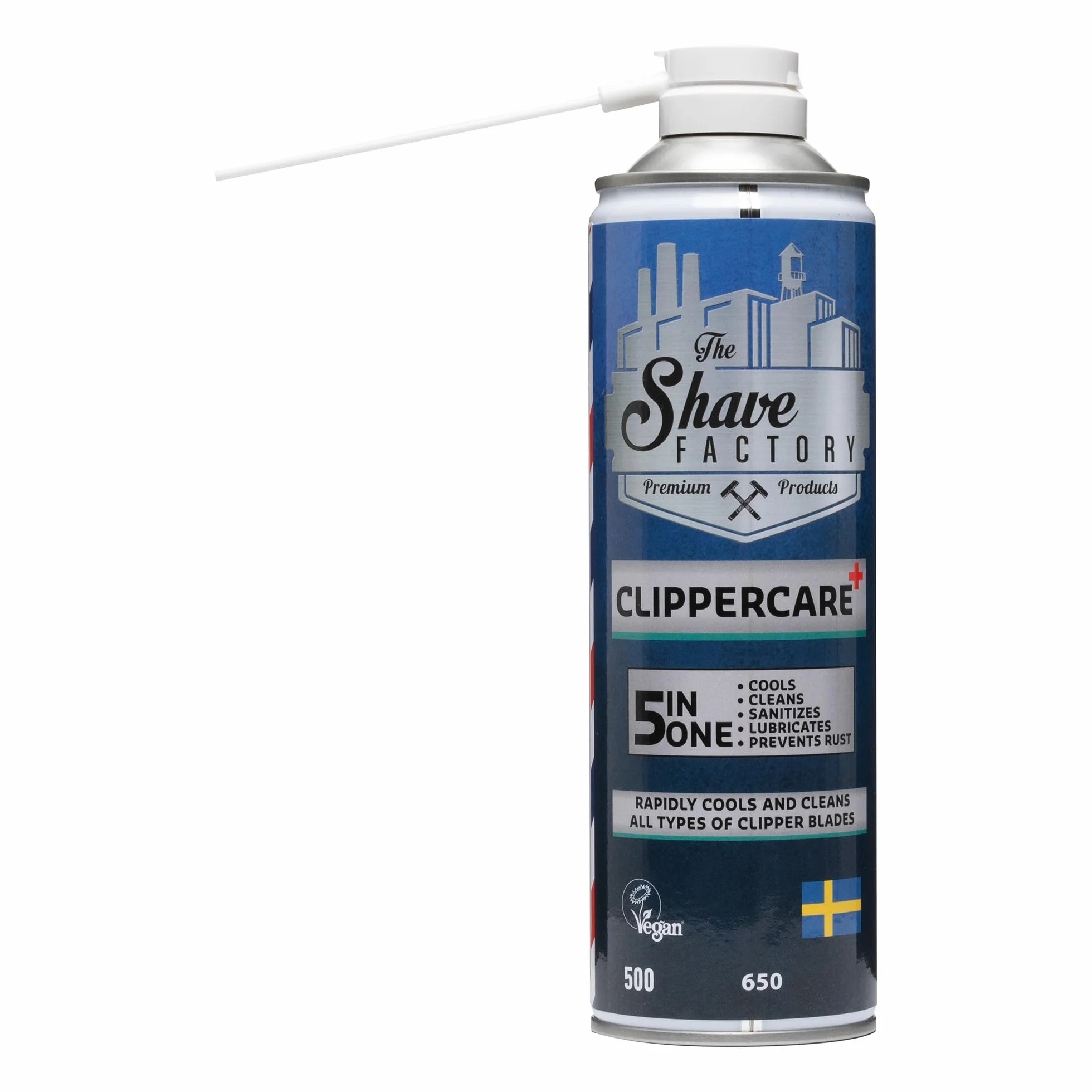 The Shave Factory Spray detergente 5 in 1 per macchine tagliacapelli, 500 ml