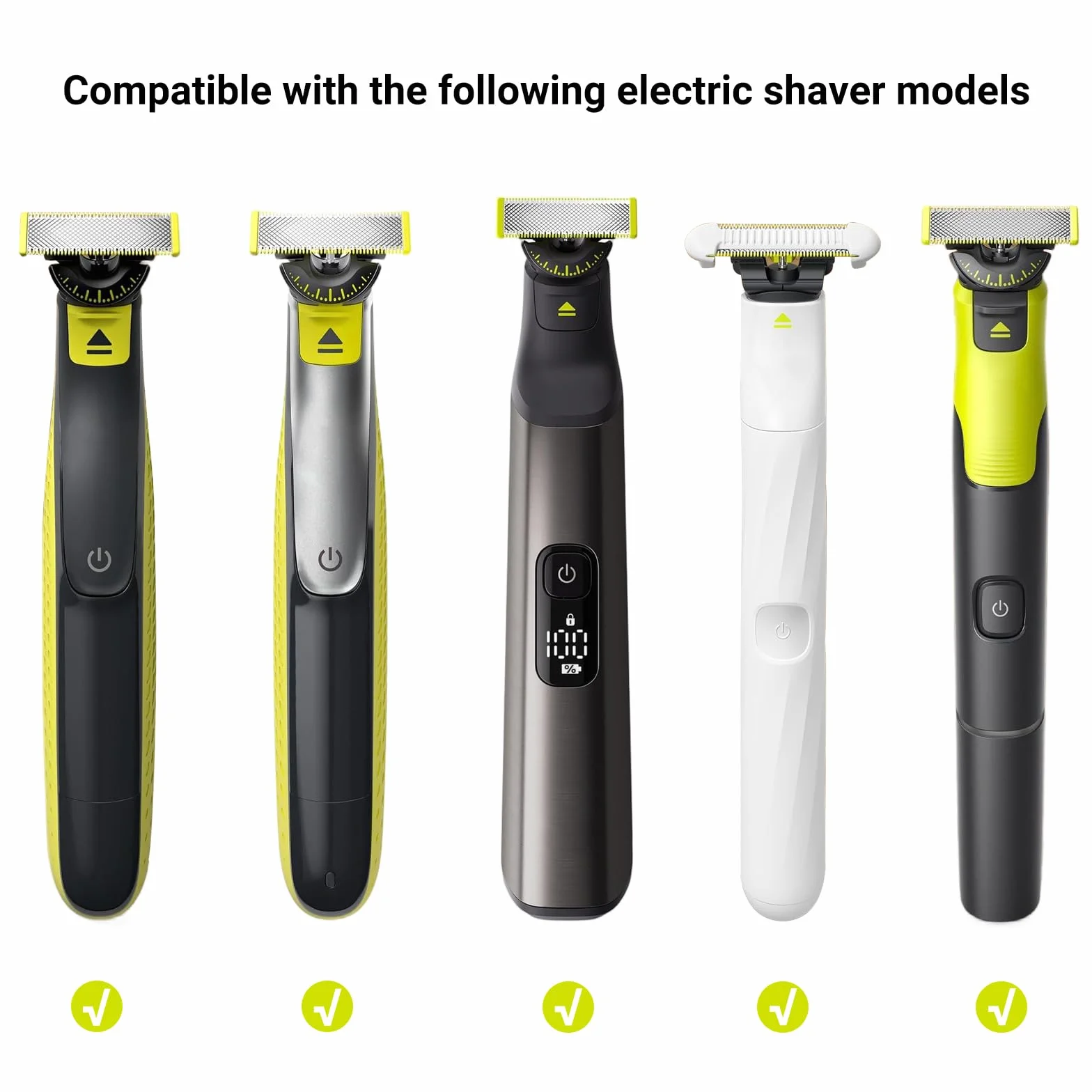 Custodia da viaggio per Philips OneBlade 360/Pro/Intimate Series, custodia rigida in EVA per rasoio elettrico, regolabarba e body groomer con organizer per accessori, nero e verde