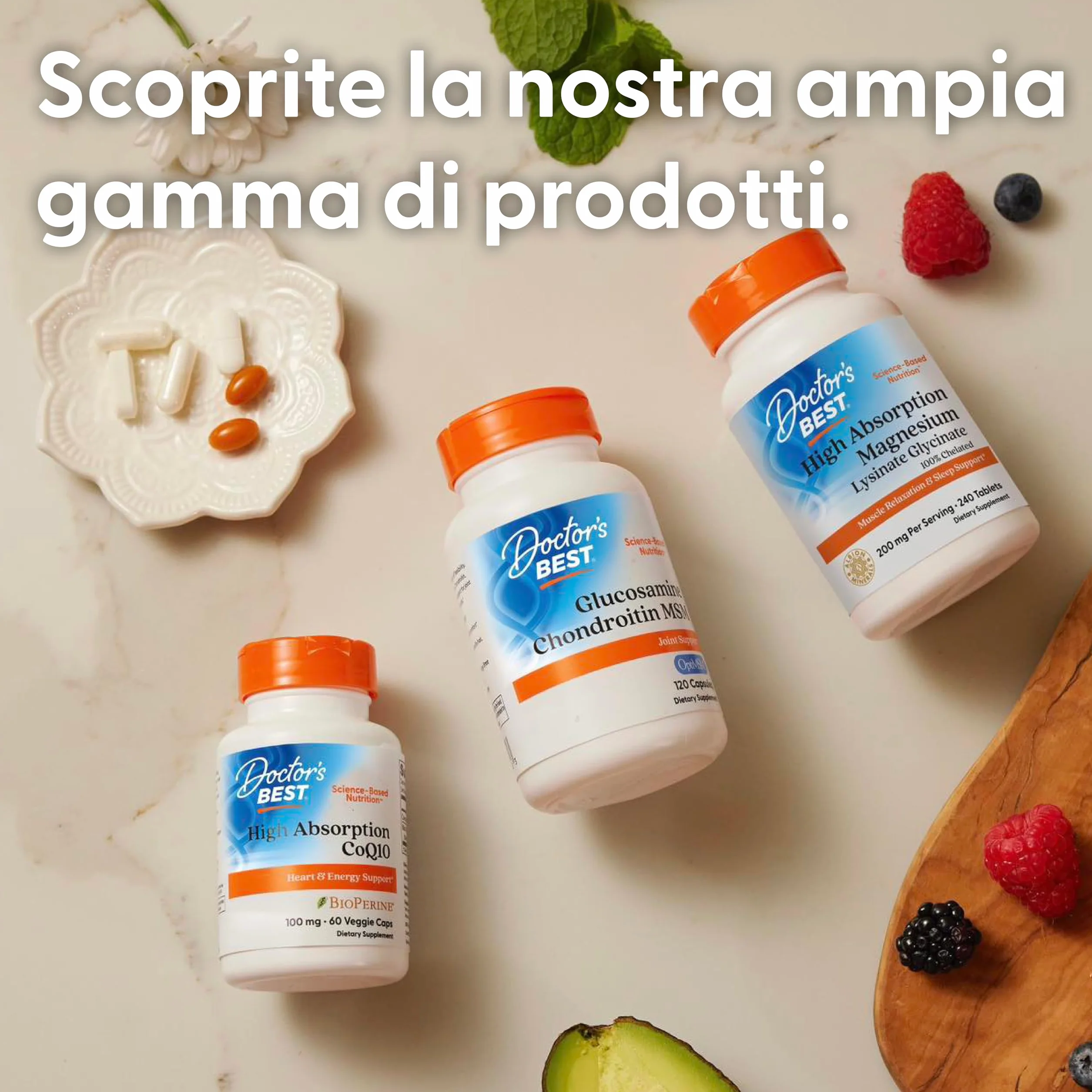 Doctor's Best, Acetyl-L-Carnitine with BIOSINT, 500mg, 60 Capsule vegan, Testato in Laboratorio, Senza Glutine, Senza Doia, Vegetariano