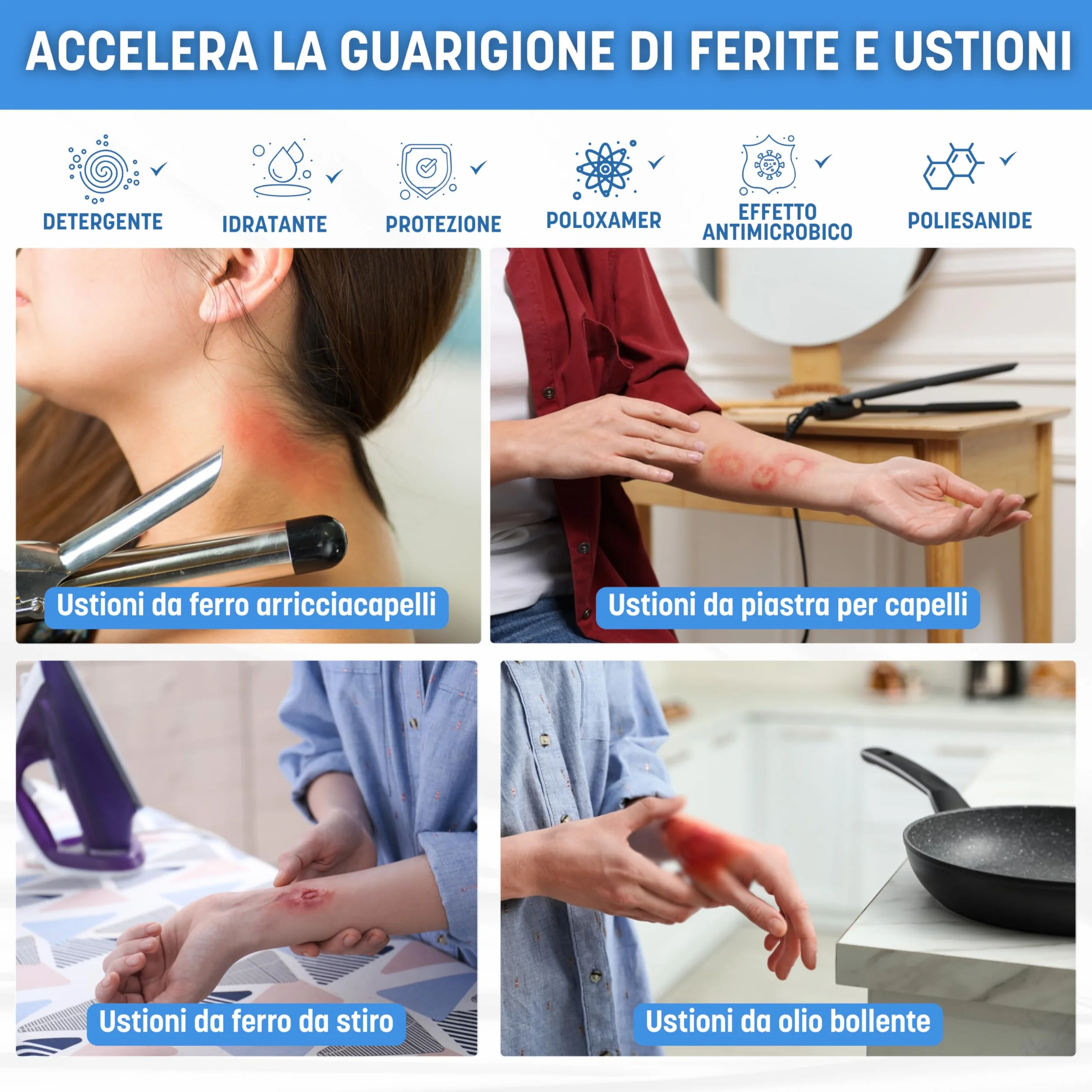 Actolind Gel Plus 50 ml – Gel antisettico per ferite e ustioni | Dispositivo Medico CE Classe III