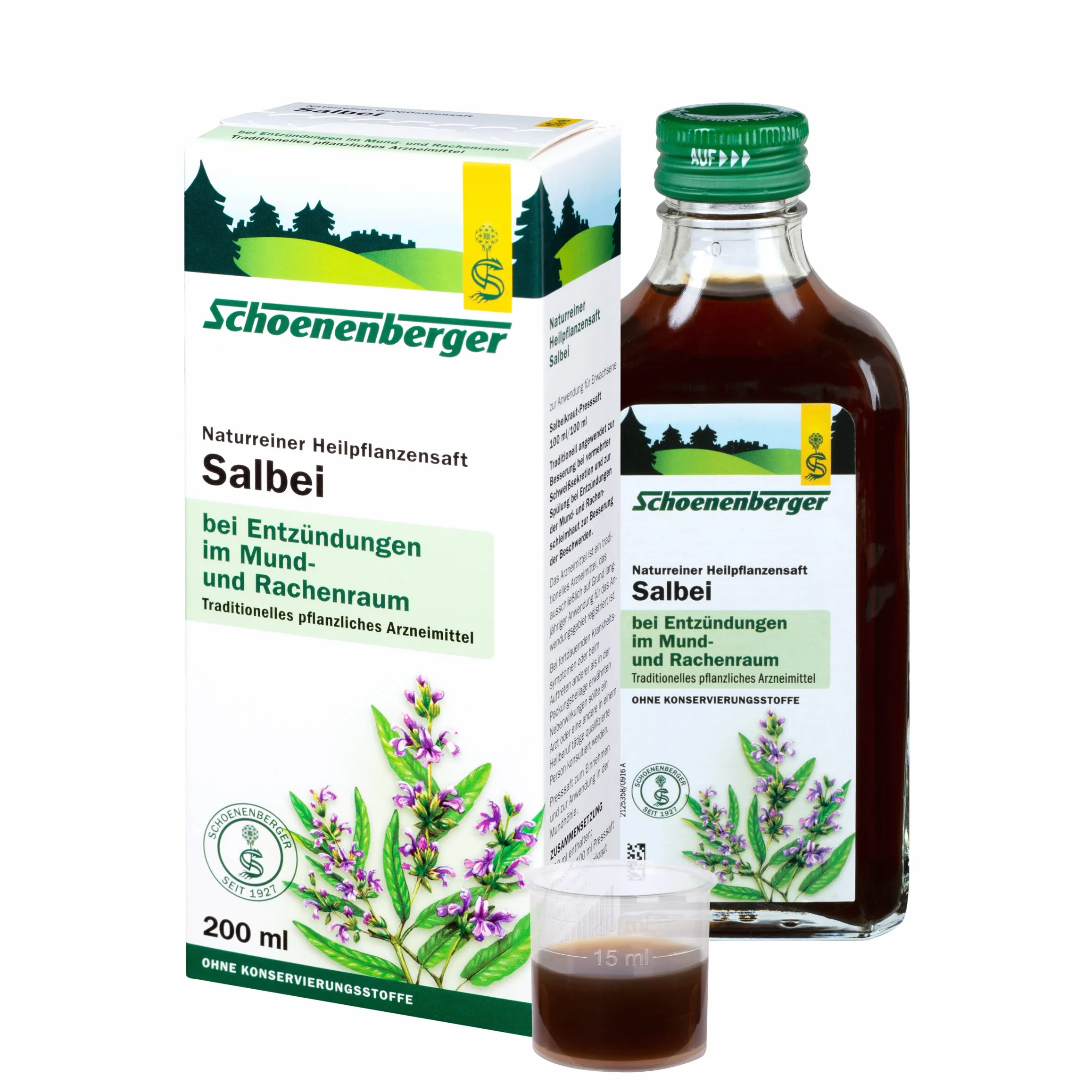Schoenenberger Salbei naturreiner Heilpflanzensaft 200 ml