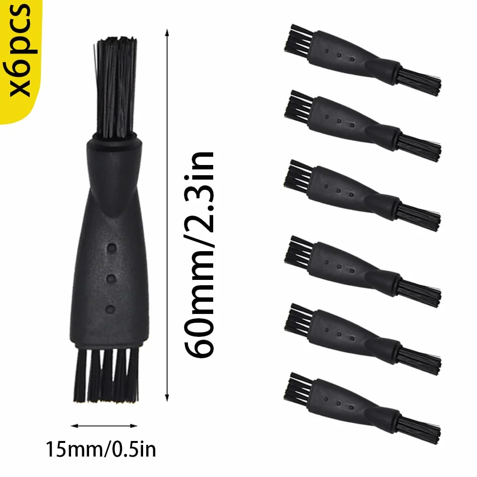 Spazzola per Rasoio 6 Pcs, Rasoio Spazzole per Pulizia, Rimuovere Residui Barba e Polvere